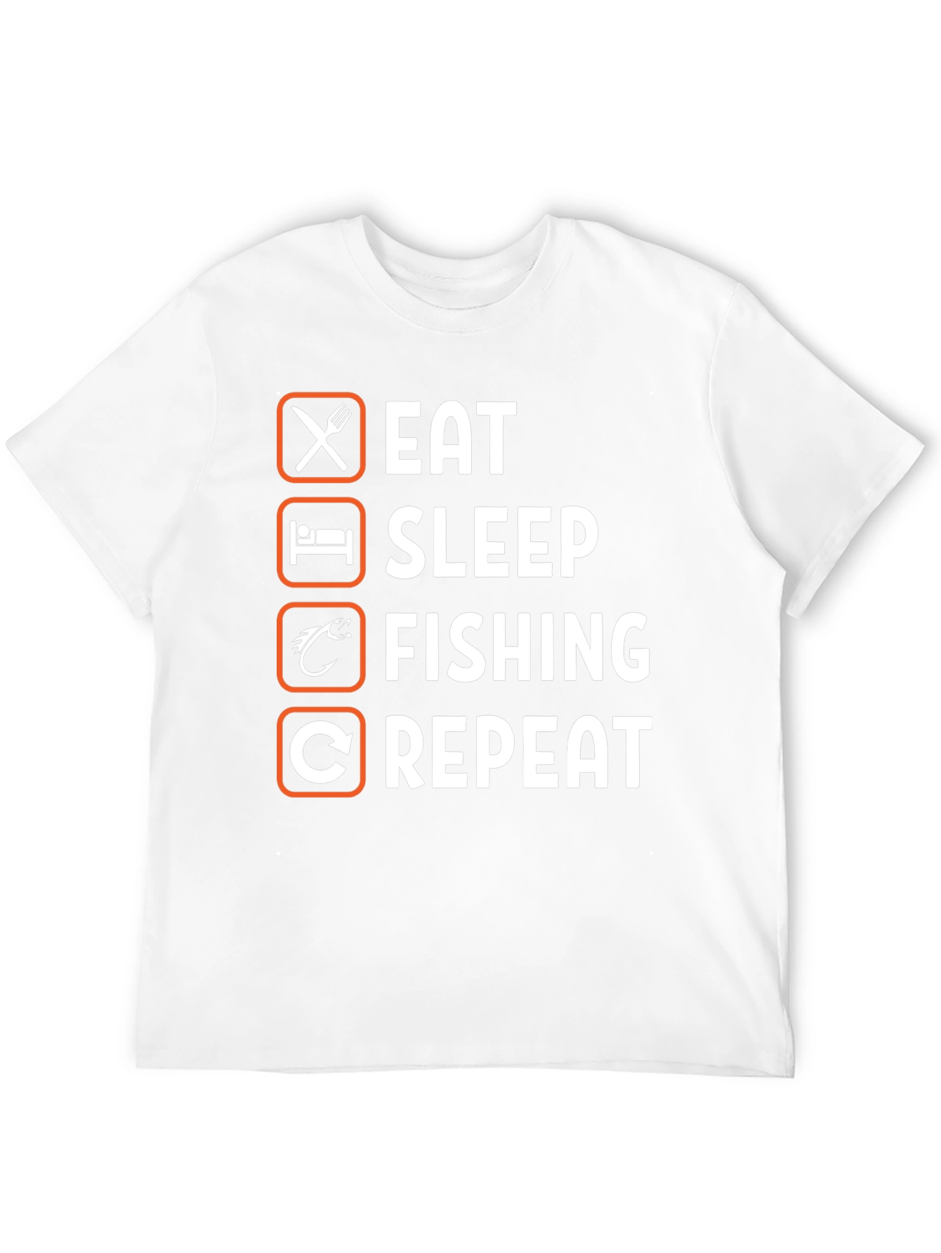 Eat Sleep Fishing Repeat T-Shirt Angler Gift