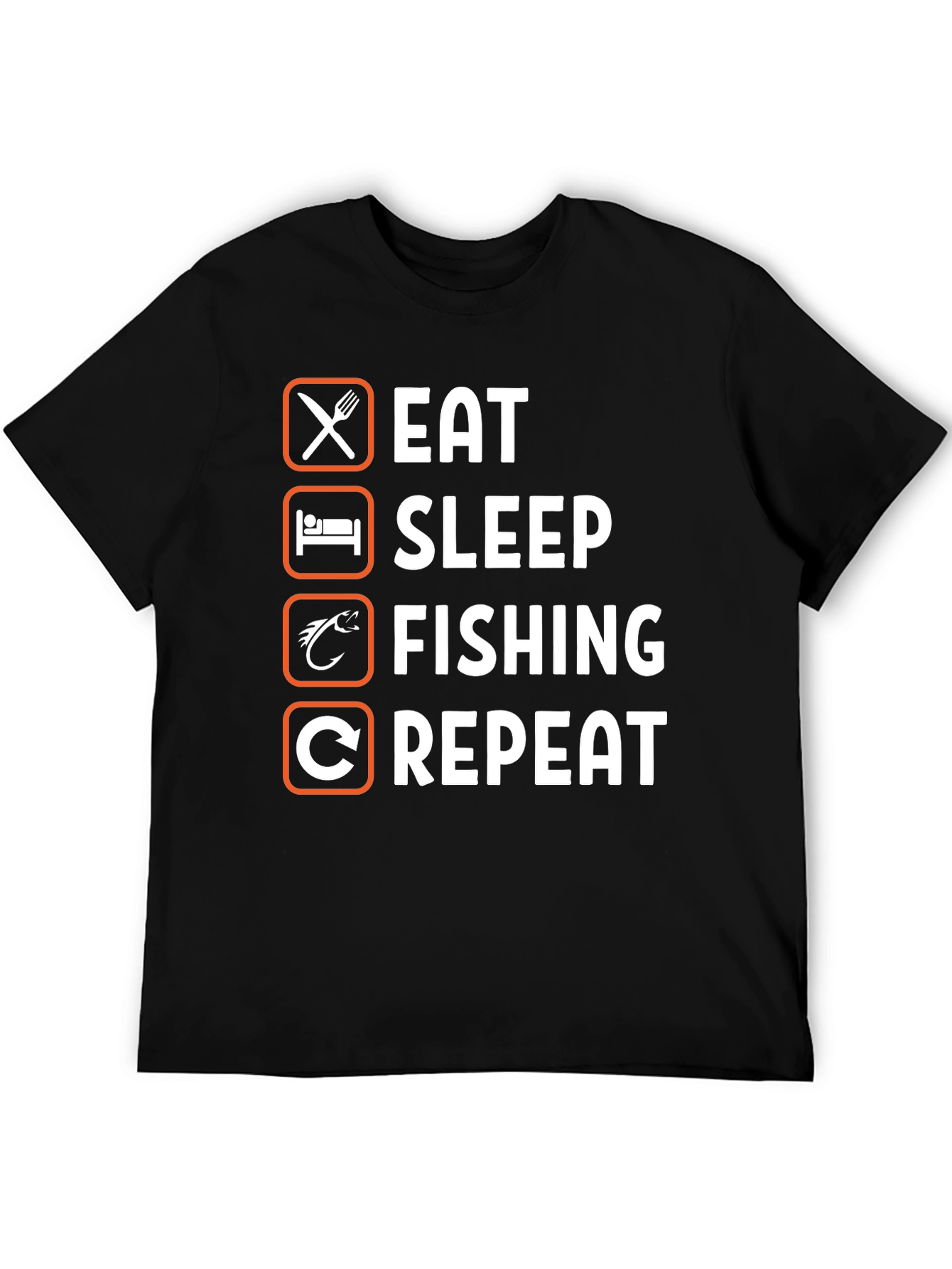 Eat Sleep Fishing Repeat T-Shirt Angler Gift