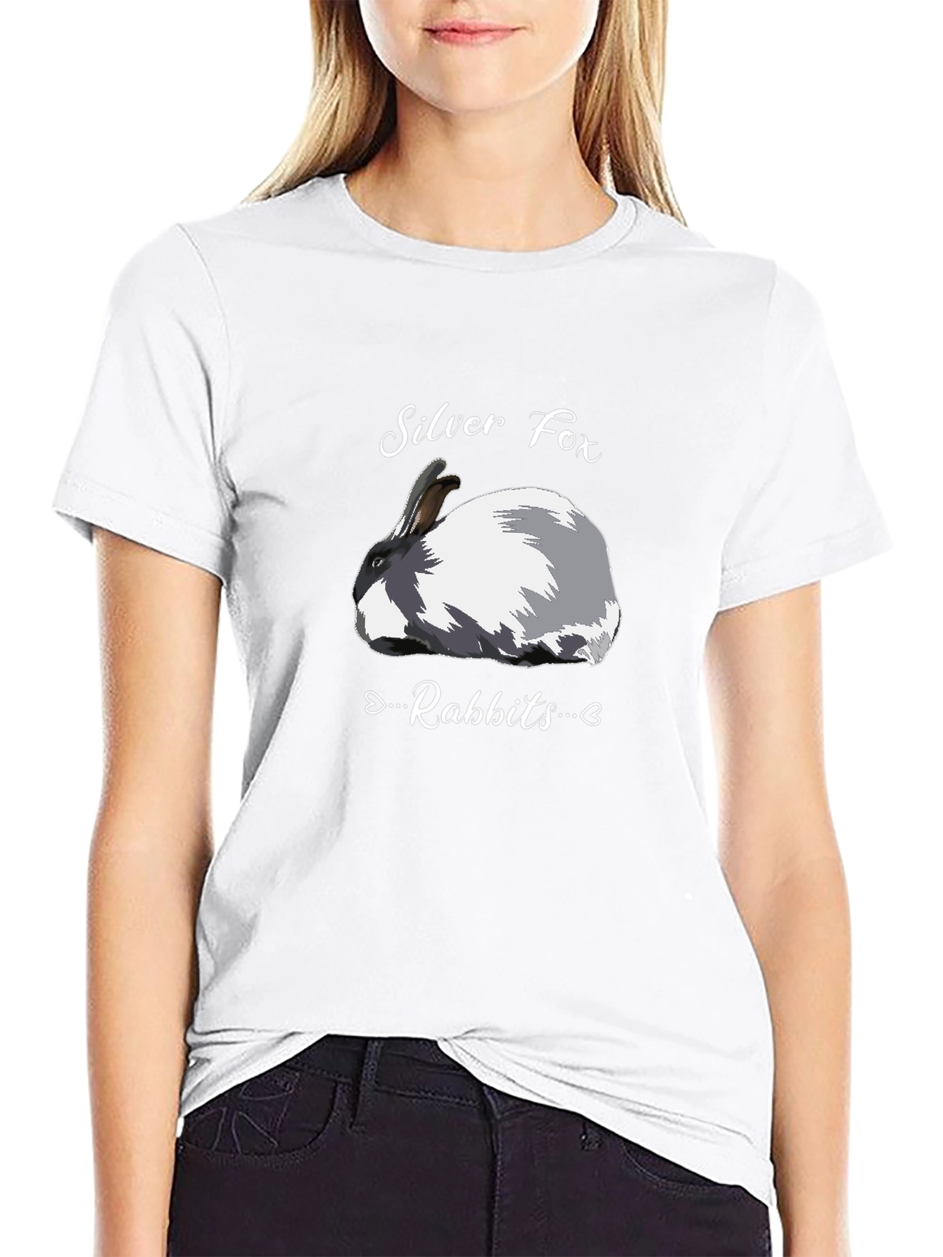 Silver Fox Rabbits Graphic T-Shirt