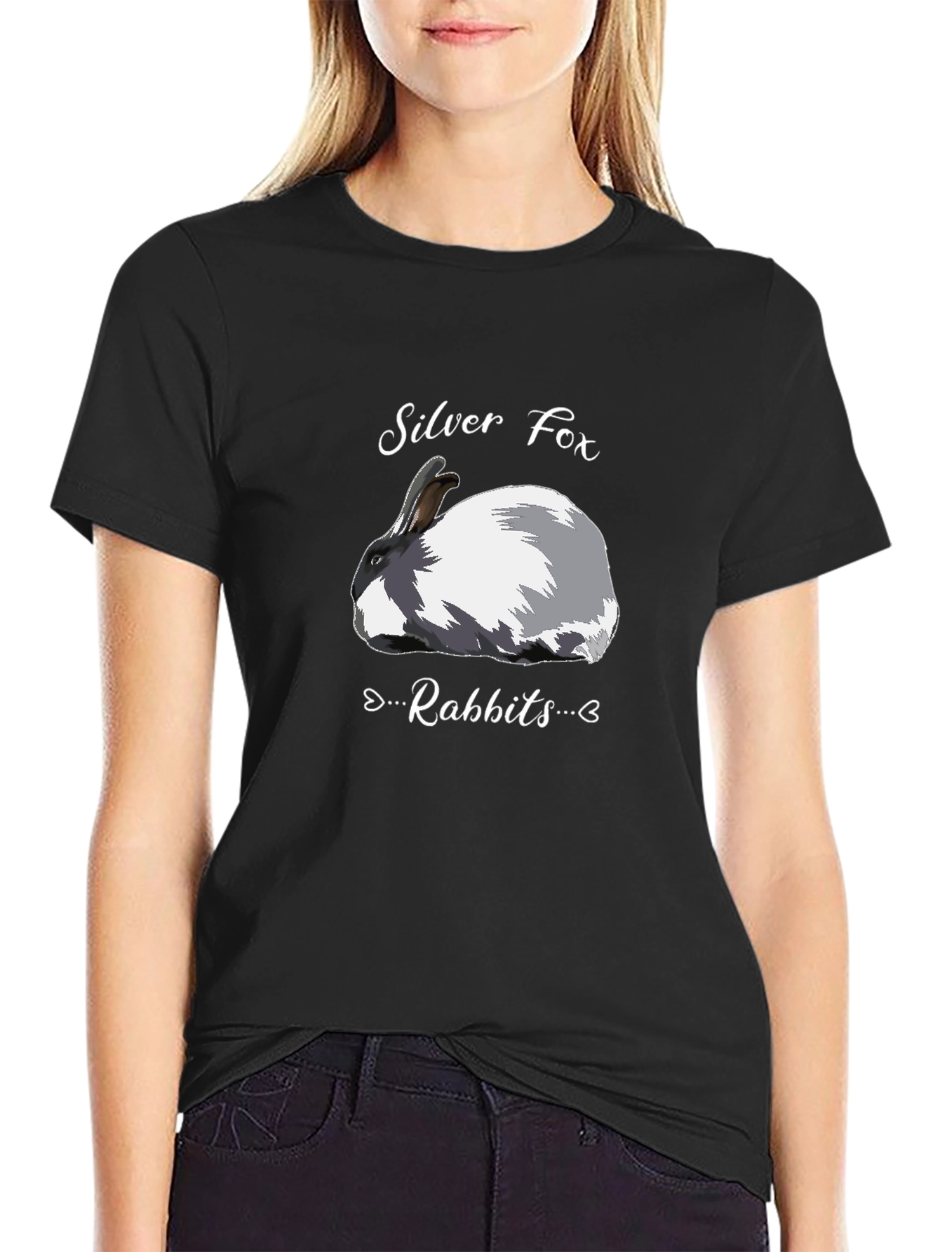 Silver Fox Rabbits Graphic T-Shirt