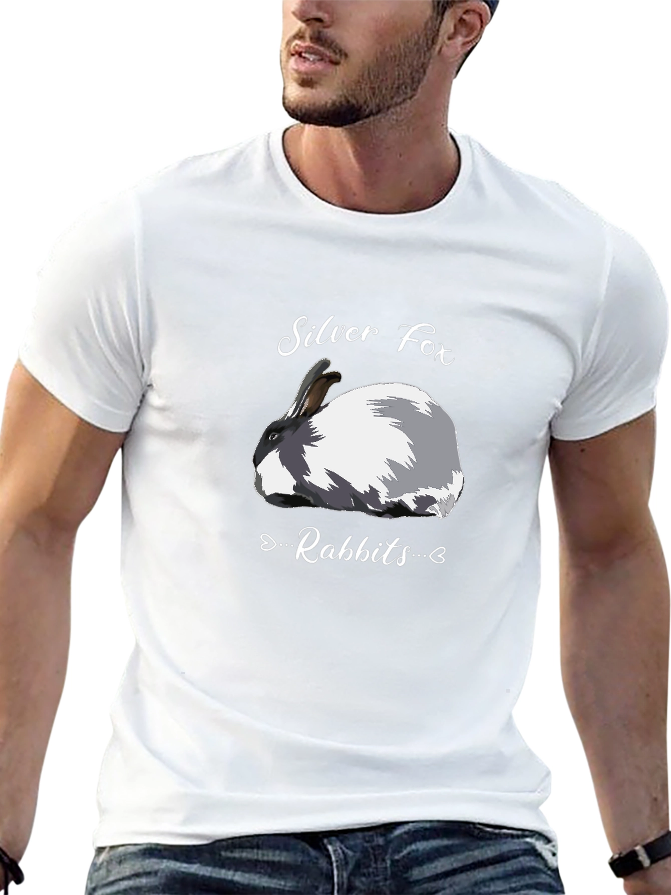 Silver Fox Rabbits Graphic T-Shirt