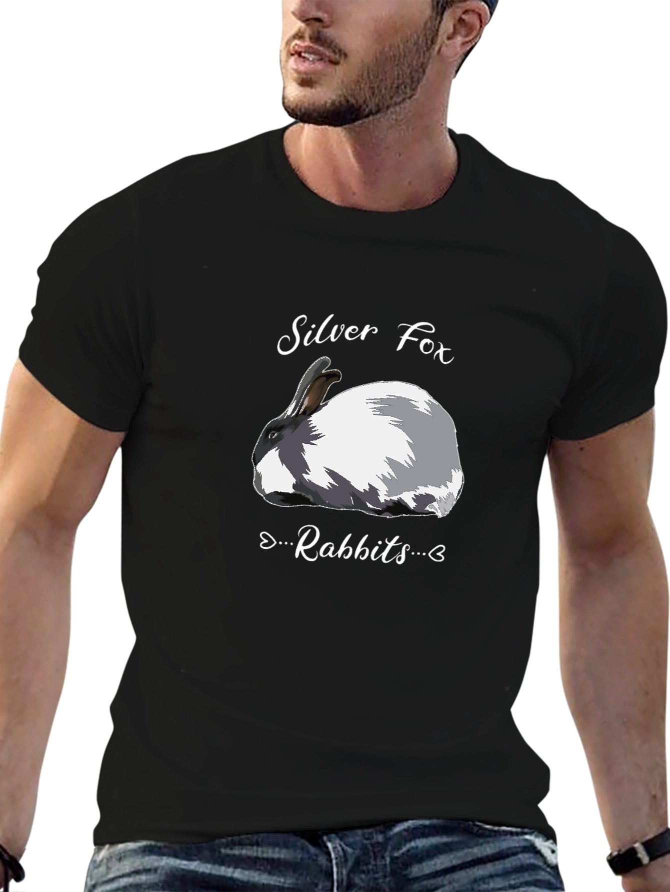 Silver Fox Rabbits Graphic T-Shirt