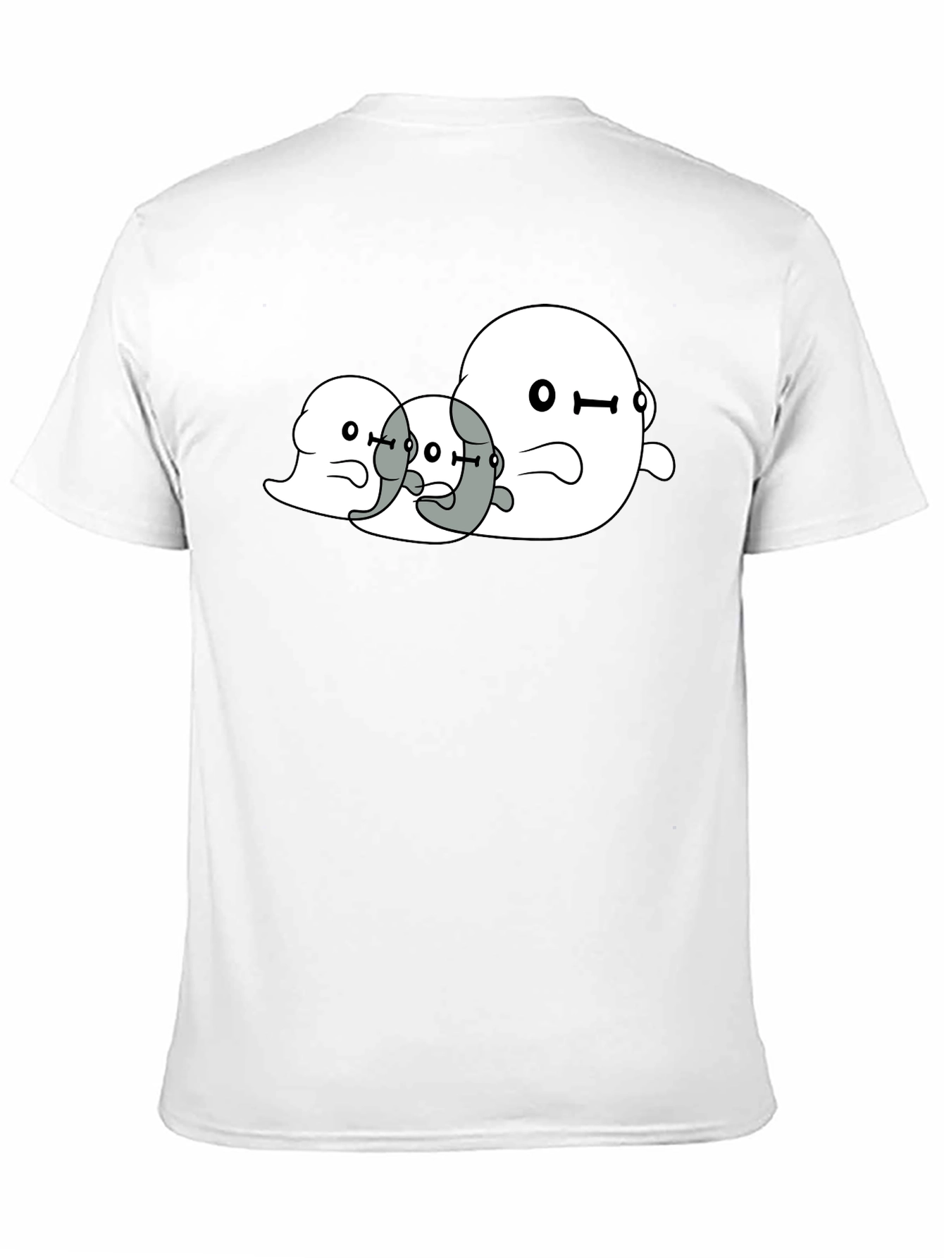 Ghost Trio Graphic Black T-Shirt
