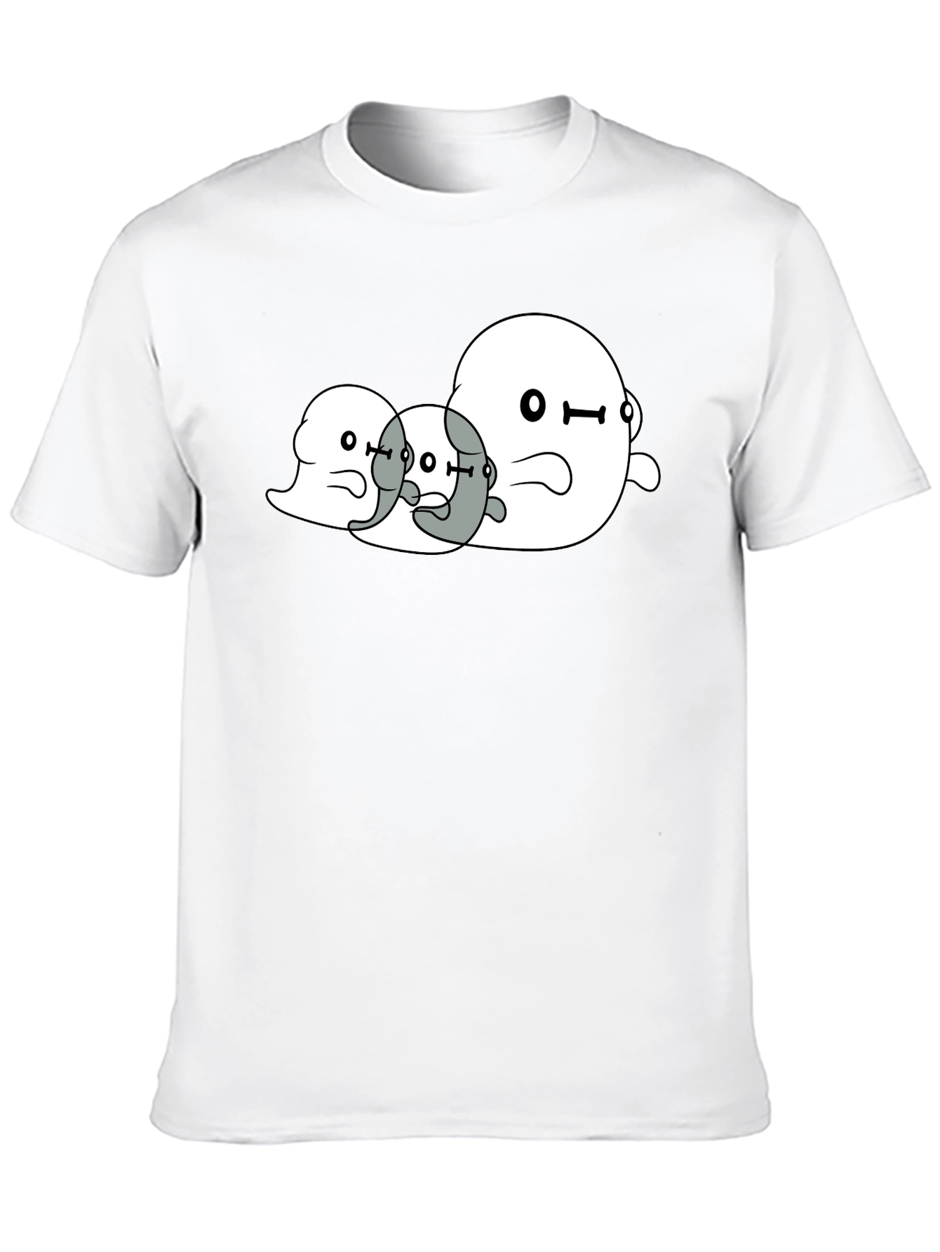 Ghost Trio Graphic Black T-Shirt