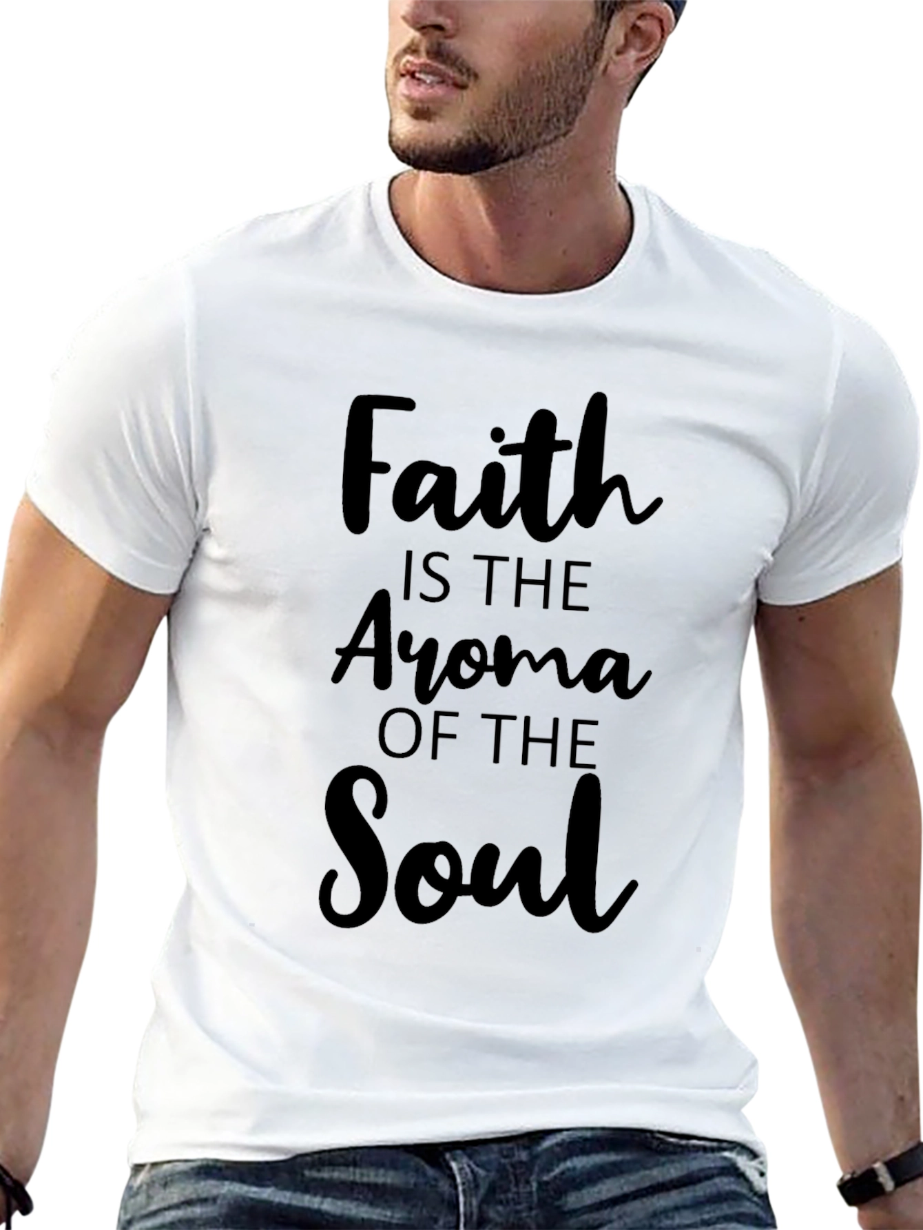 Faith Aroma Soul T-Shirt - Christian Inspired Black Tee