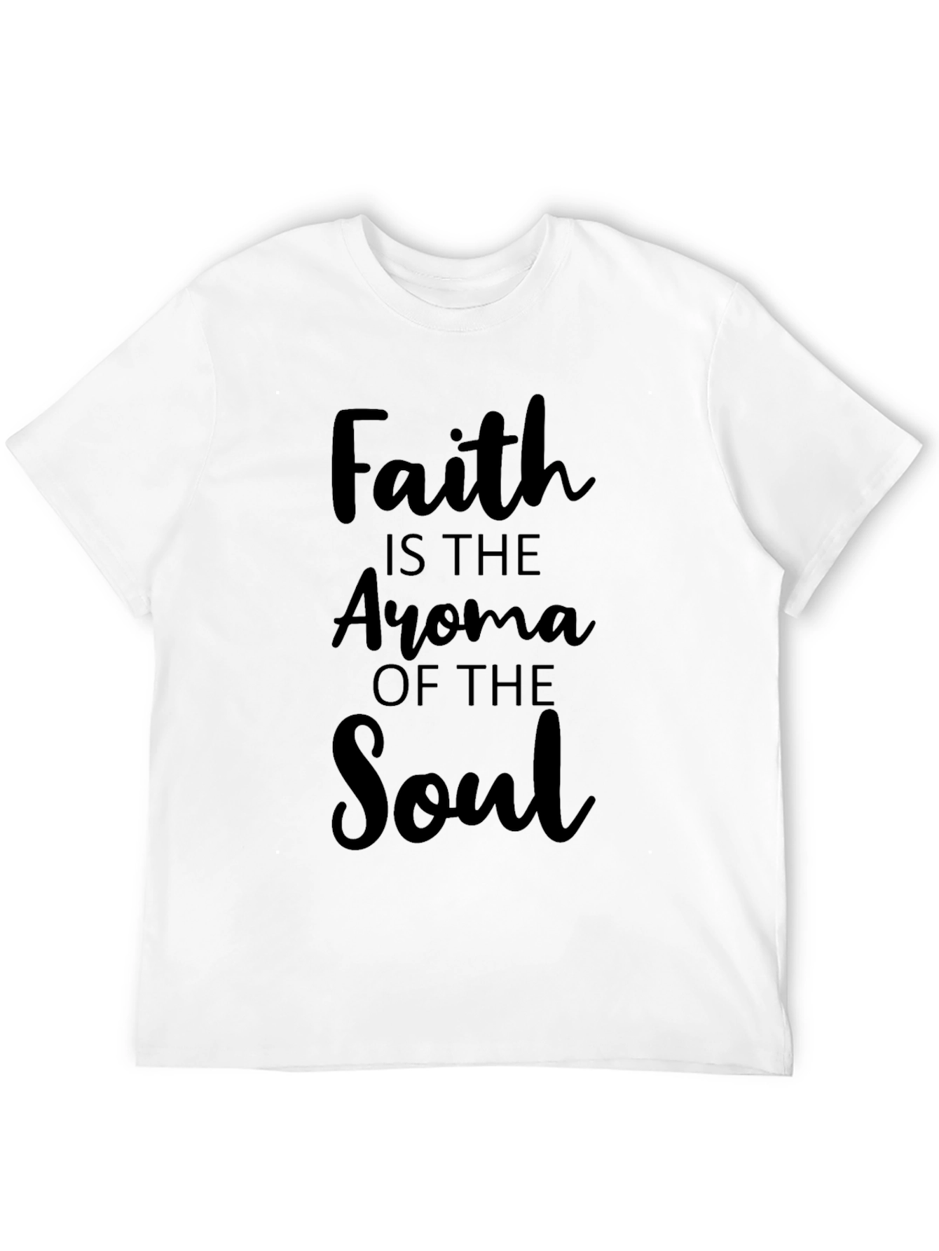 Faith Aroma Soul T-Shirt - Christian Inspired Black Tee