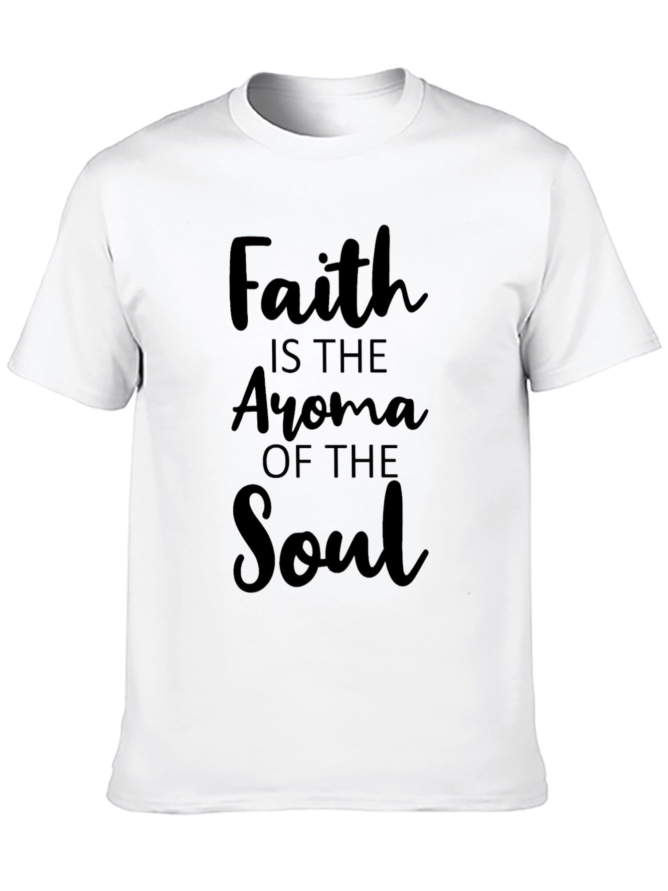 Faith Aroma Soul T-Shirt - Christian Inspired Black Tee