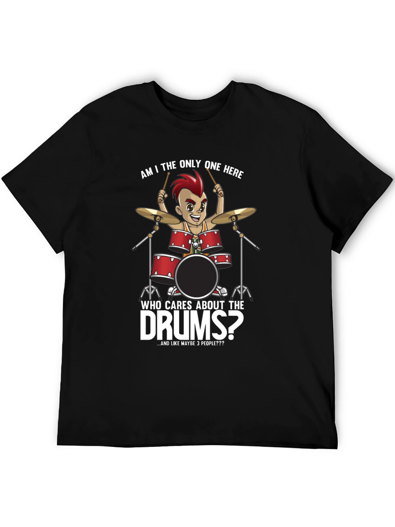Drummer Cartoon Graphic T-Shirt