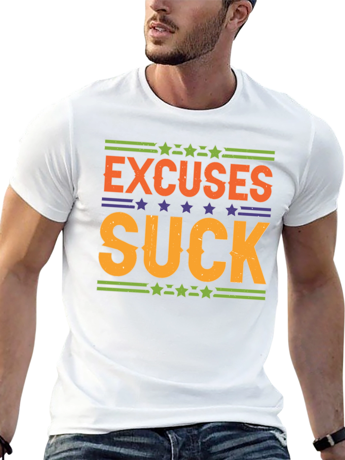 Excuses Suck Graphic Tee - Motivational Shirt