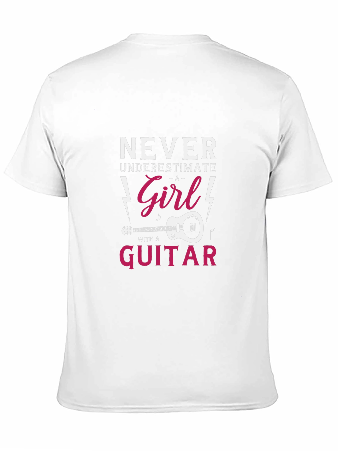 Never Underestimate a Girl with a Guitar T-Shirt