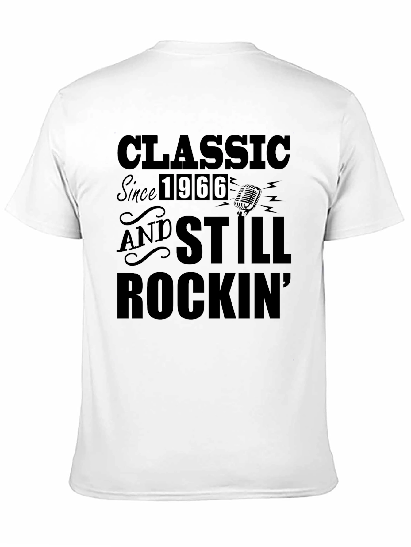 Classic Since 1966 Mens Black Graphic Tee