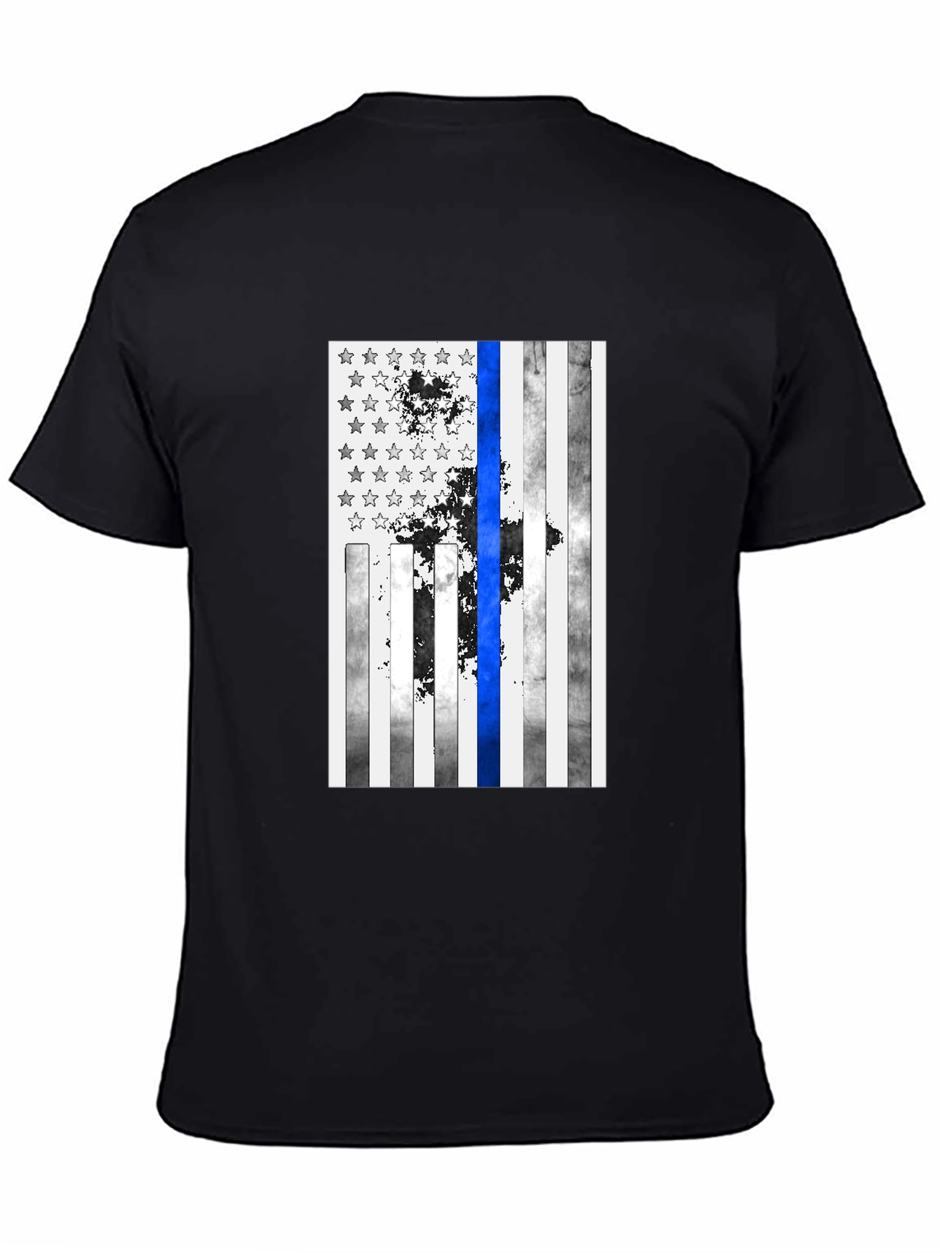 Thin Blue Line USA Flag Graphic Tee