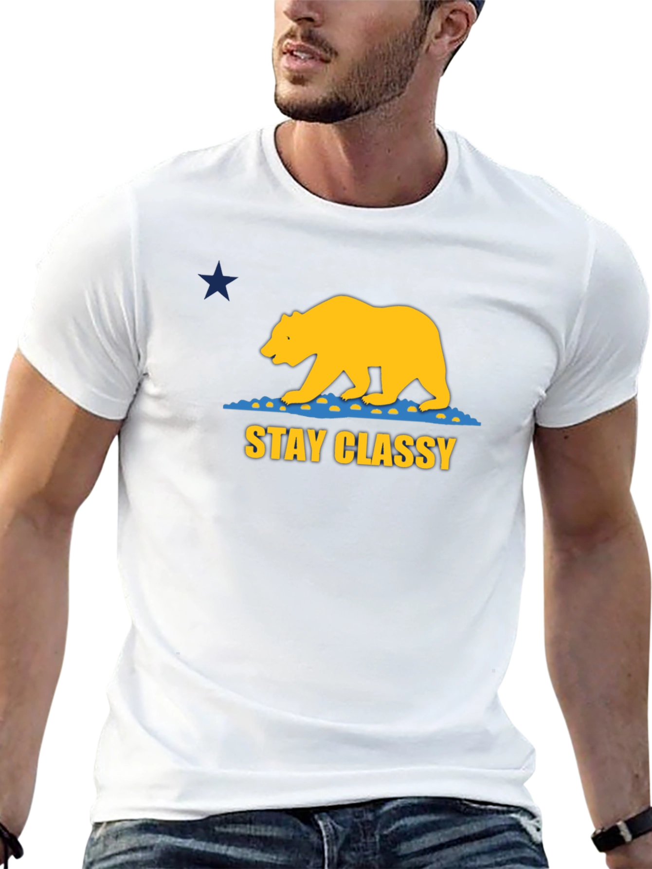 Stay Classy California Bear Graphic Tee