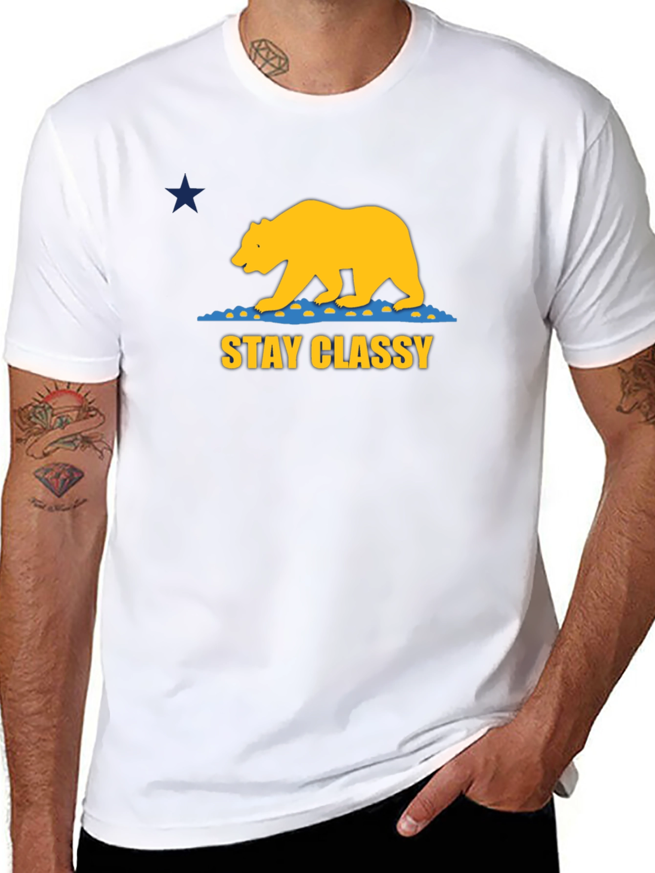 Stay Classy California Bear Graphic Tee