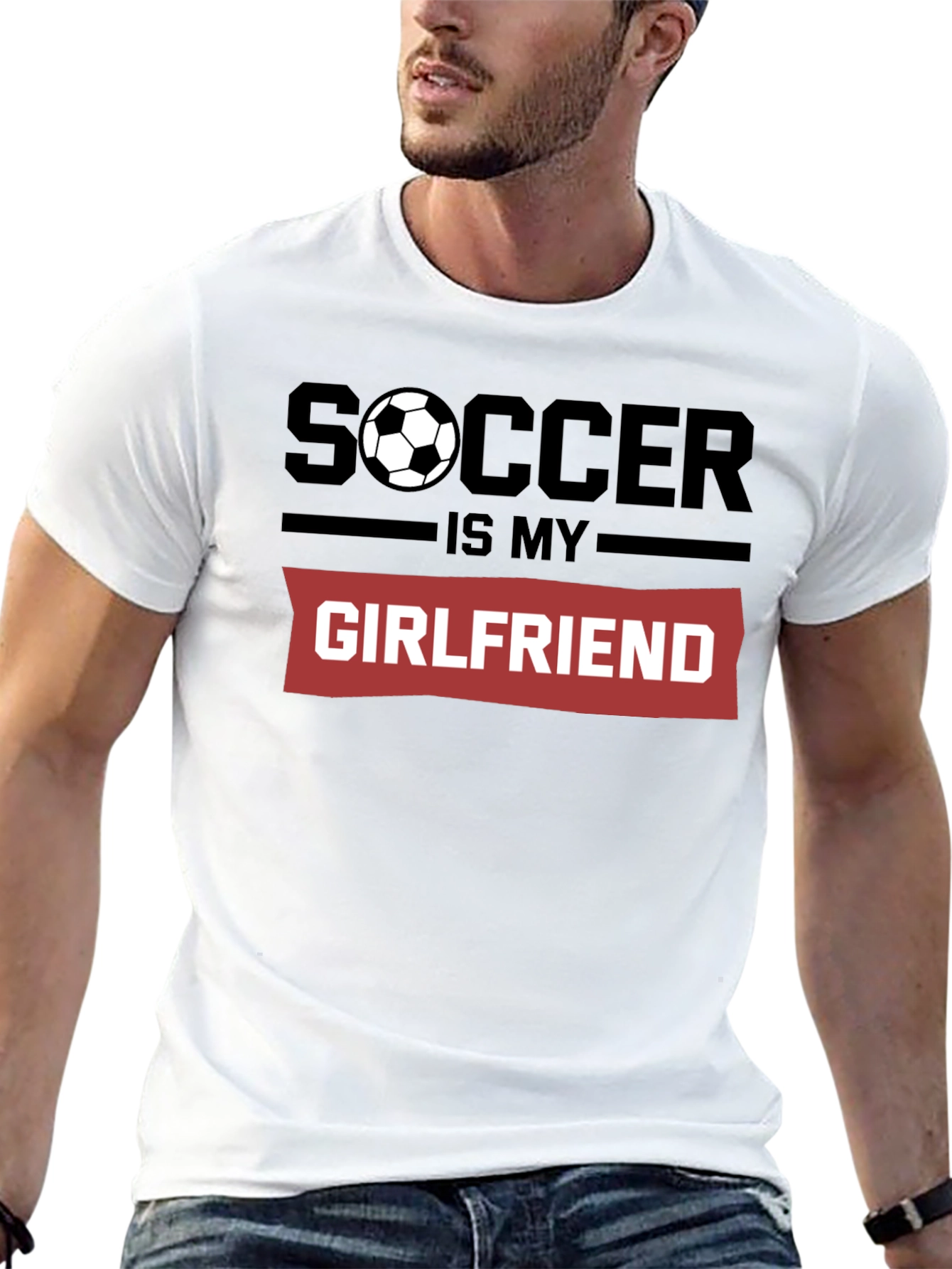 Soccer Is My Girlfriend Graphic T-Shirt