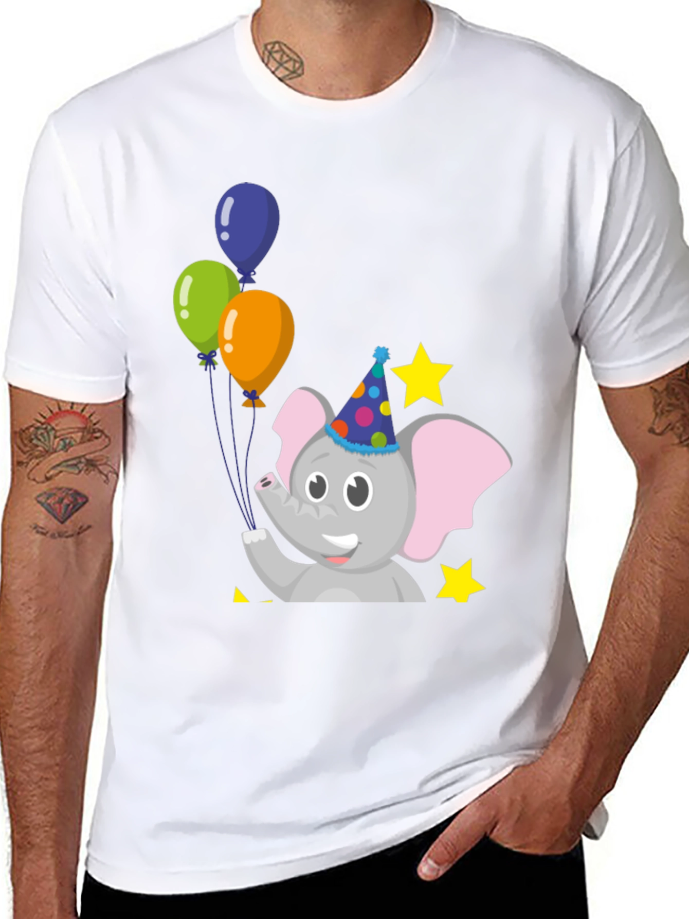 Cute Elephant Birthday T-Shirt