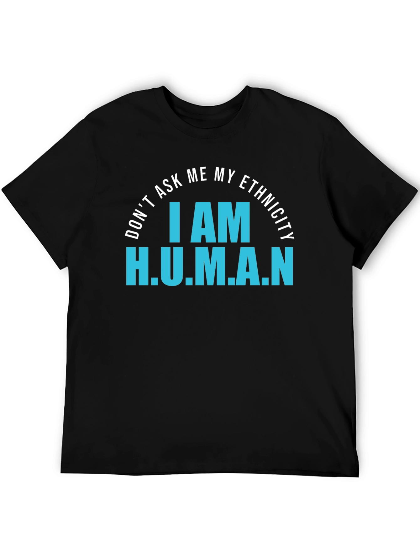I AM H.U.M.A.N. Graphic Tee - Black