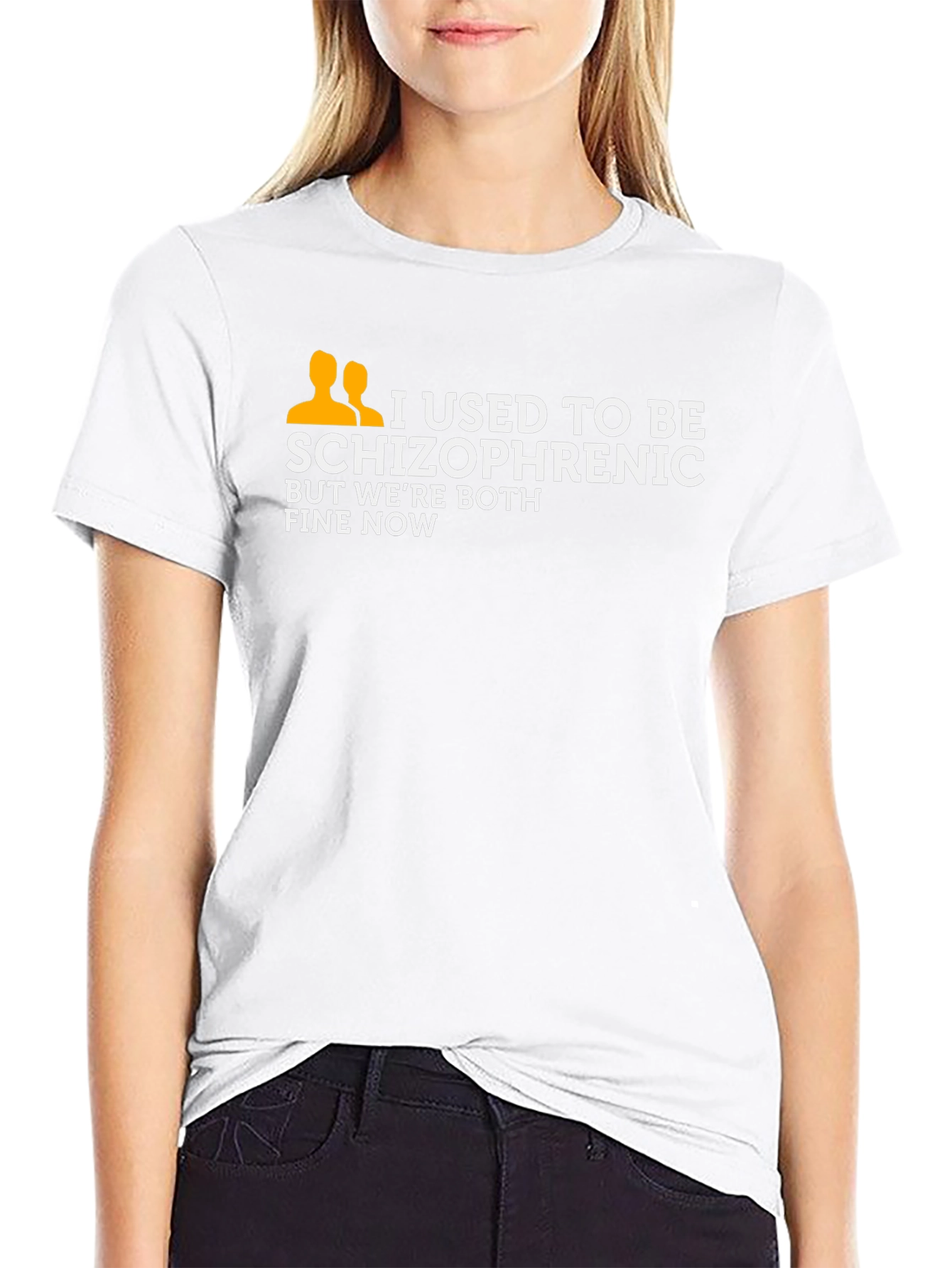 I Used To Be Schizophrenic T-Shirt Funny Joke Tee