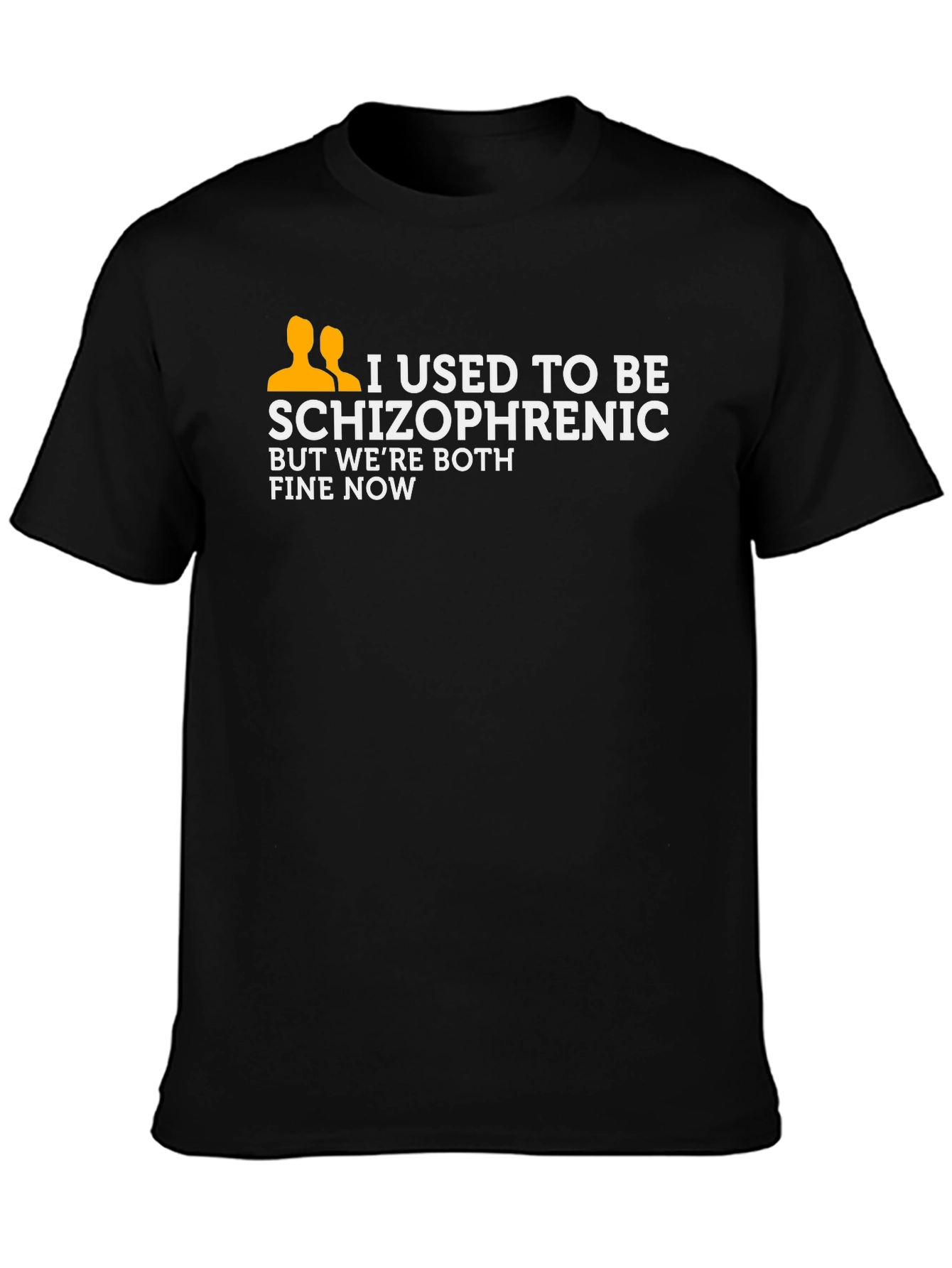 I Used To Be Schizophrenic T-Shirt Funny Joke Tee
