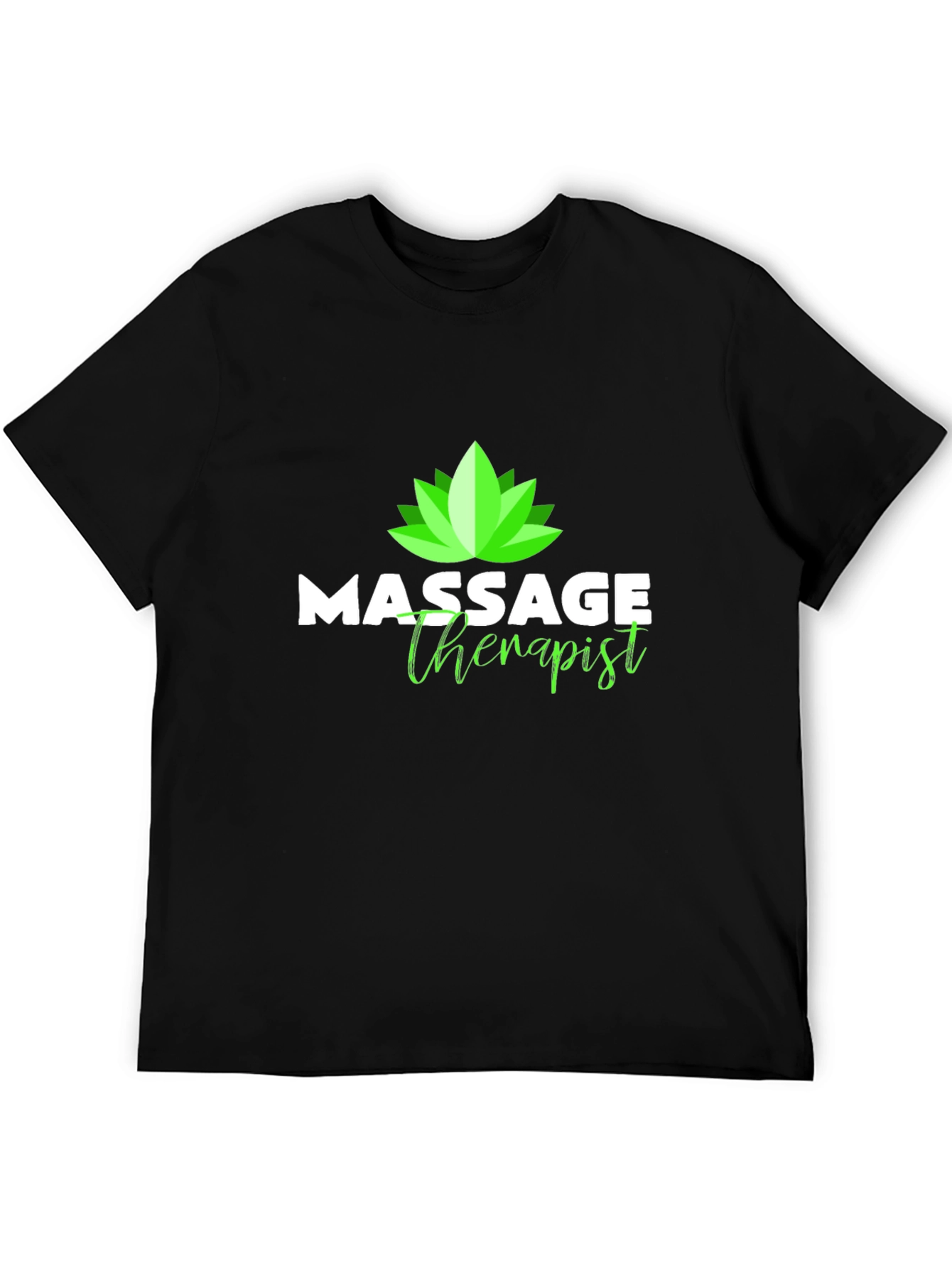 Massage Therapist T-Shirt - Lotus Design