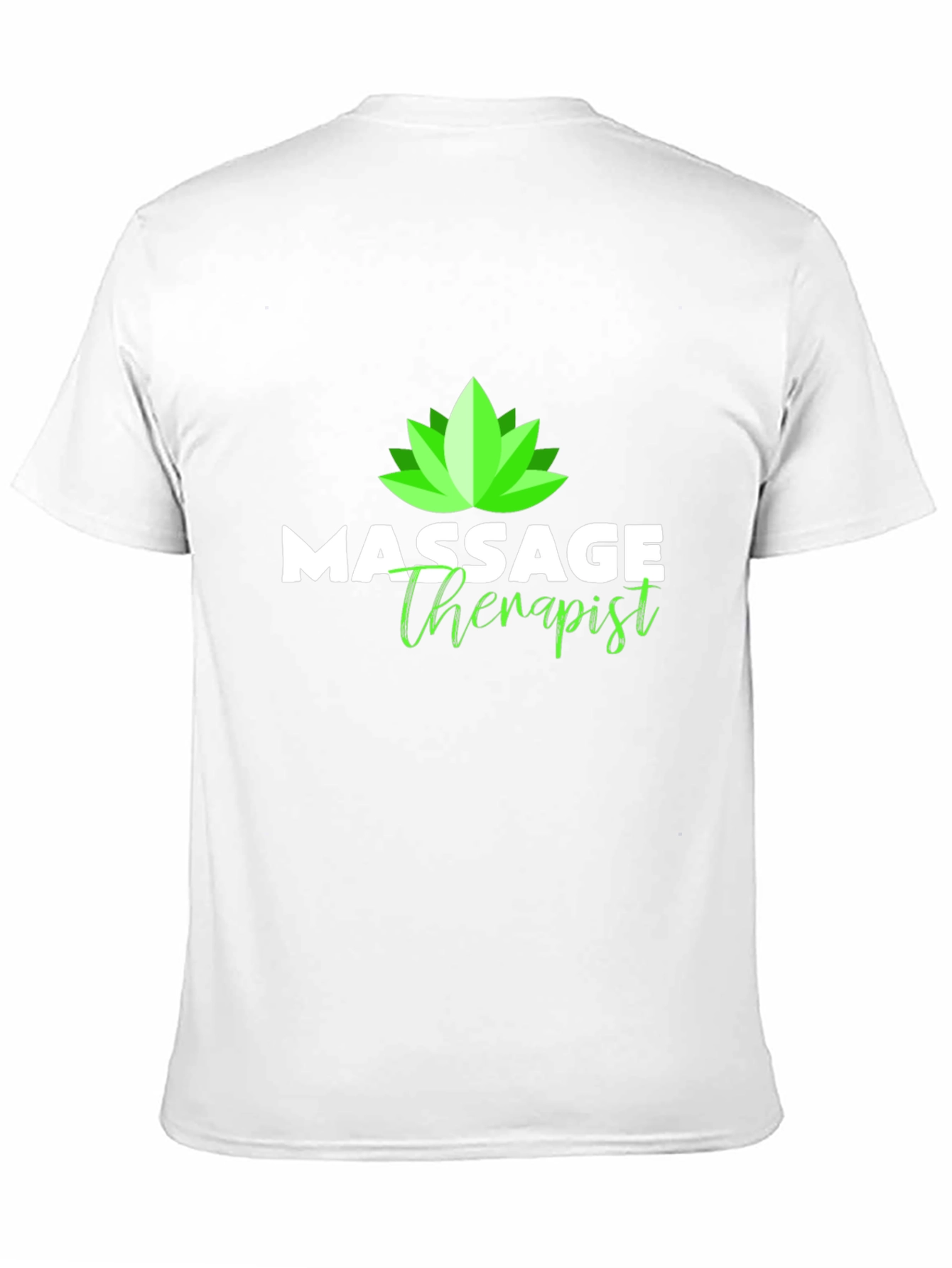 Massage Therapist T-Shirt - Lotus Design