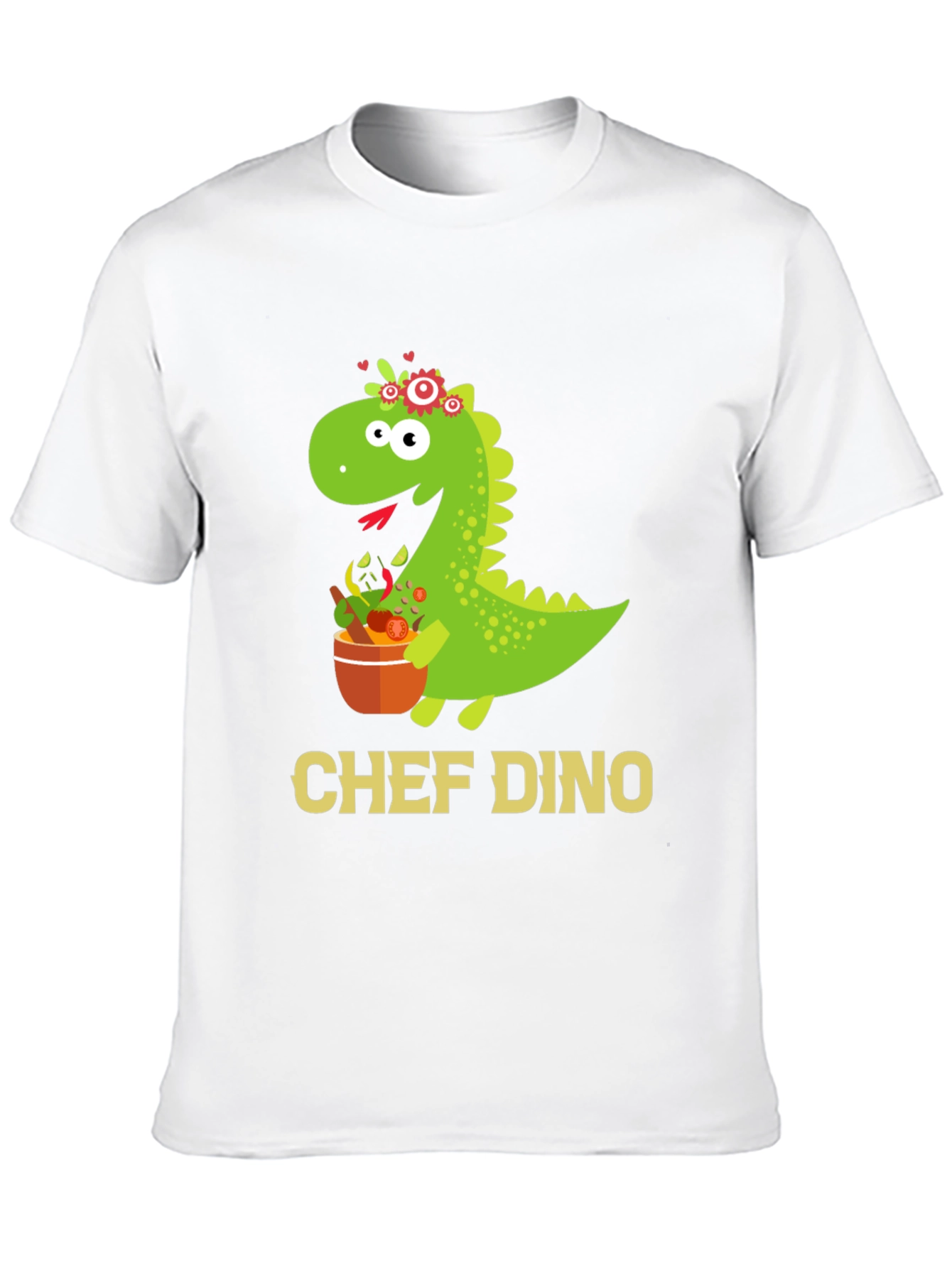 Chef Dino T-Shirt - Cute Dinosaur Cook Tee