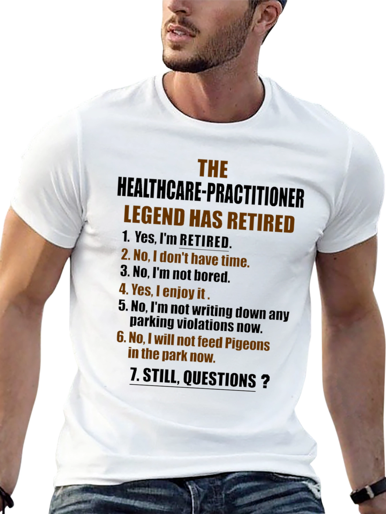 Retired Healthcare Practitioner Legend T-Shirt