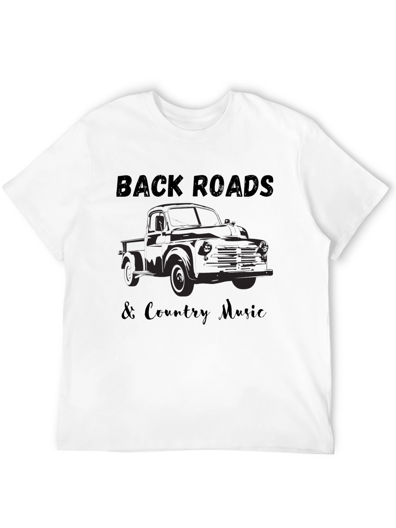 Back Roads & Country Music Graphic T-Shirt