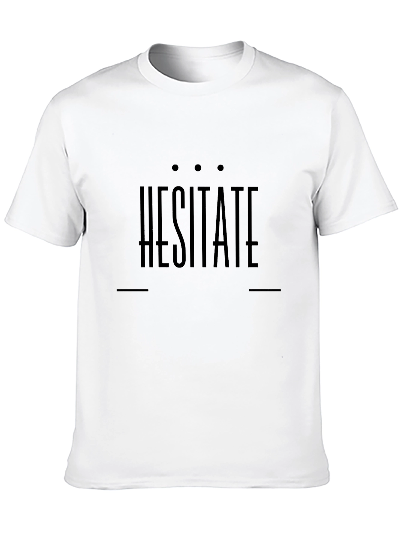Hesitate Graphic Tee - Stylish Black T-Shirt