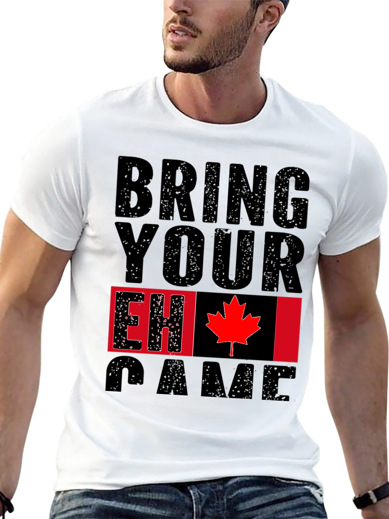 Bring Your EH Game Canada Flag Graphic T-Shirt