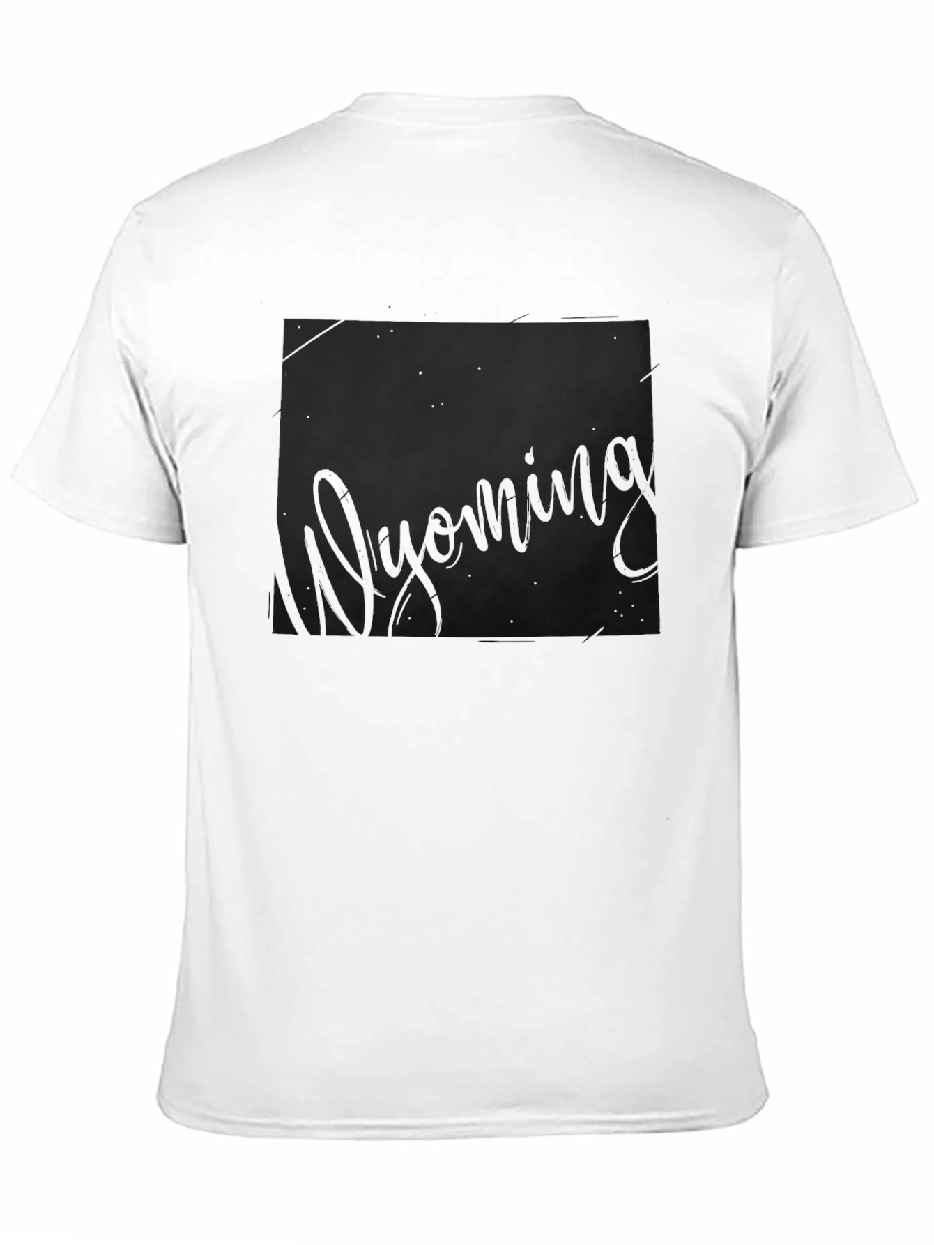 Wyoming State Outline Graphic Print T-Shirt