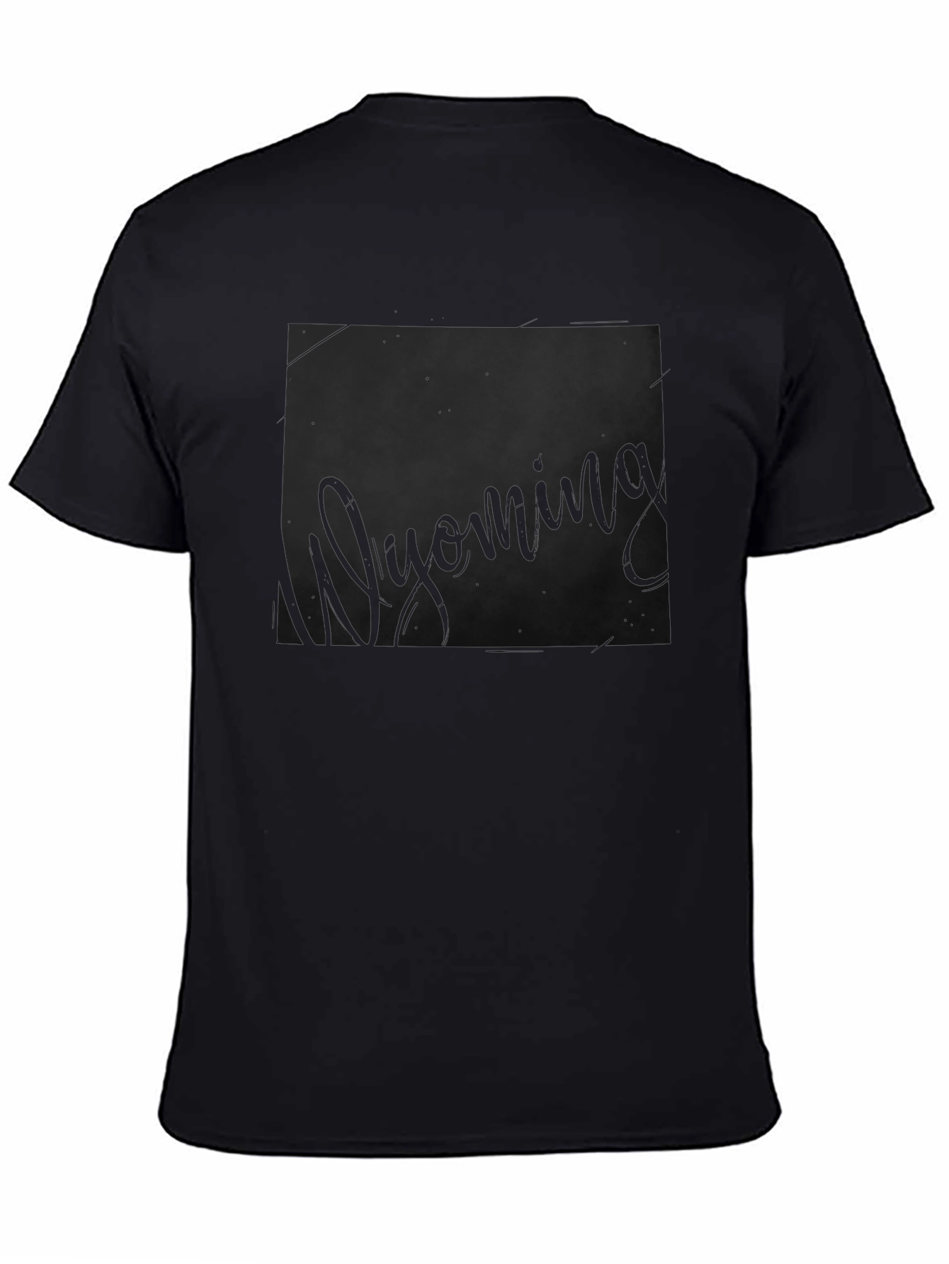 Wyoming State Outline Graphic Print T-Shirt