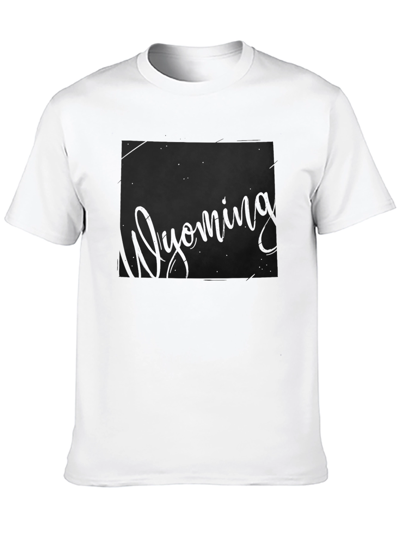 Wyoming State Outline Graphic Print T-Shirt