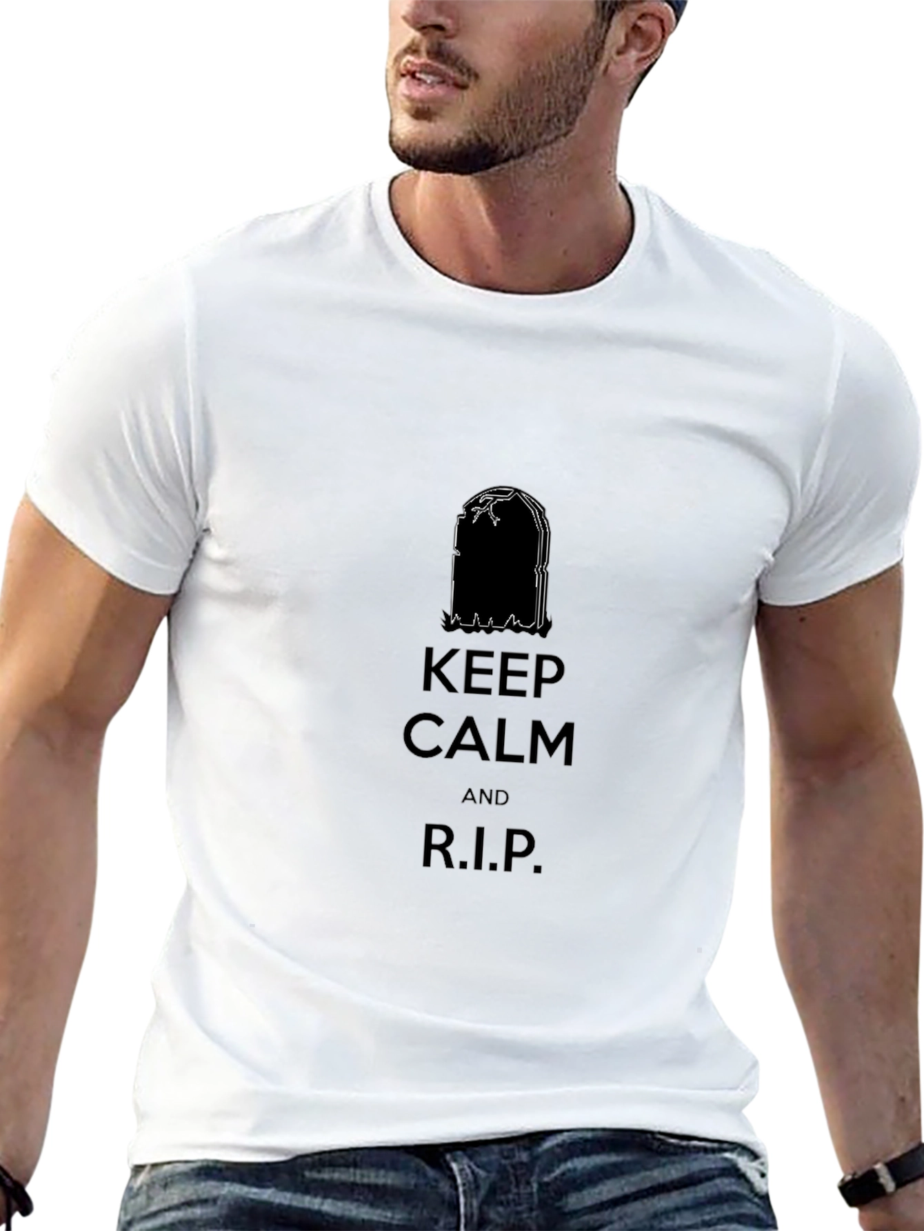Keep Calm and R.I.P. Black T-Shirt
