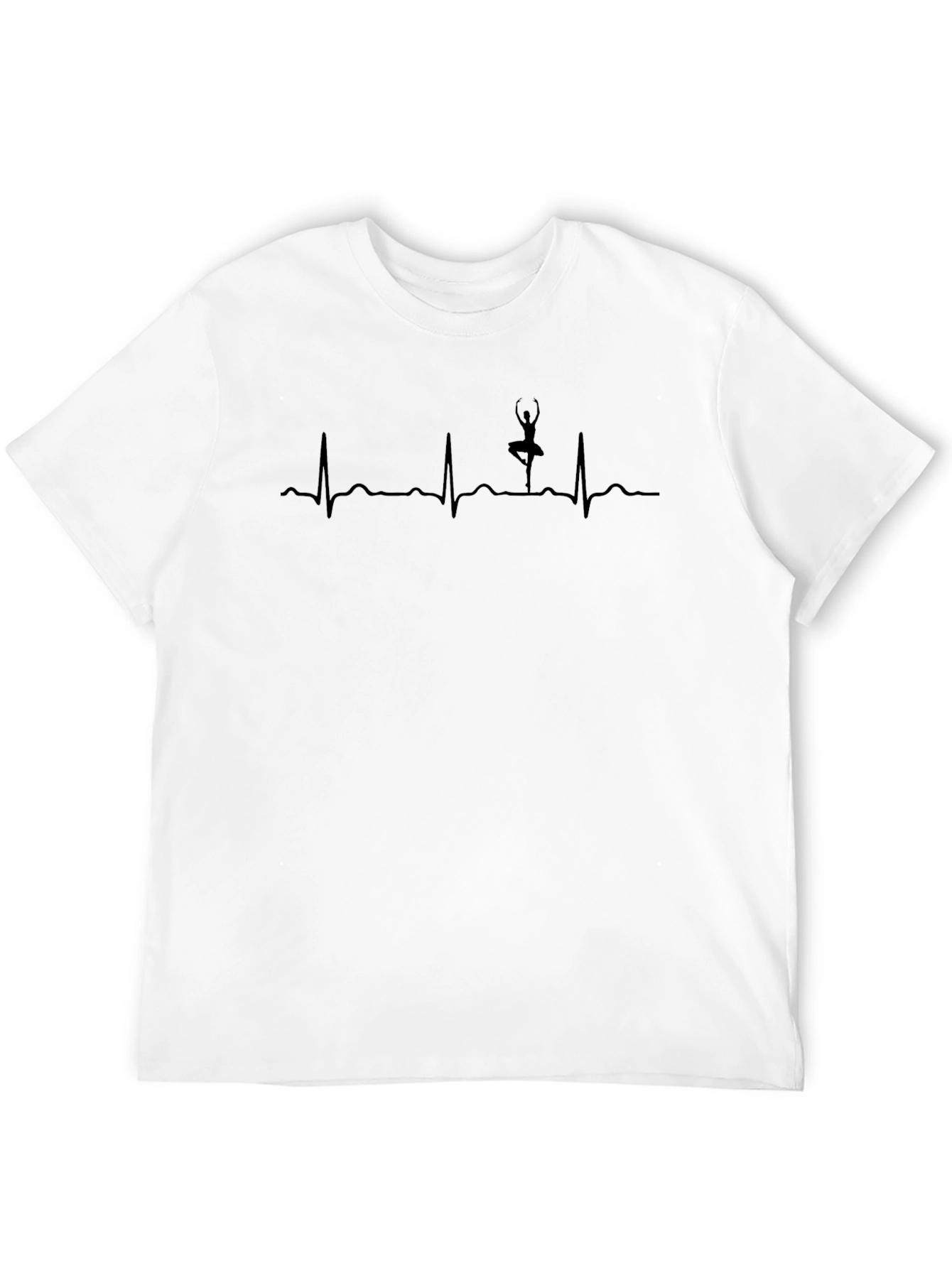Heartbeat Ballerina Graphic Tee - Black