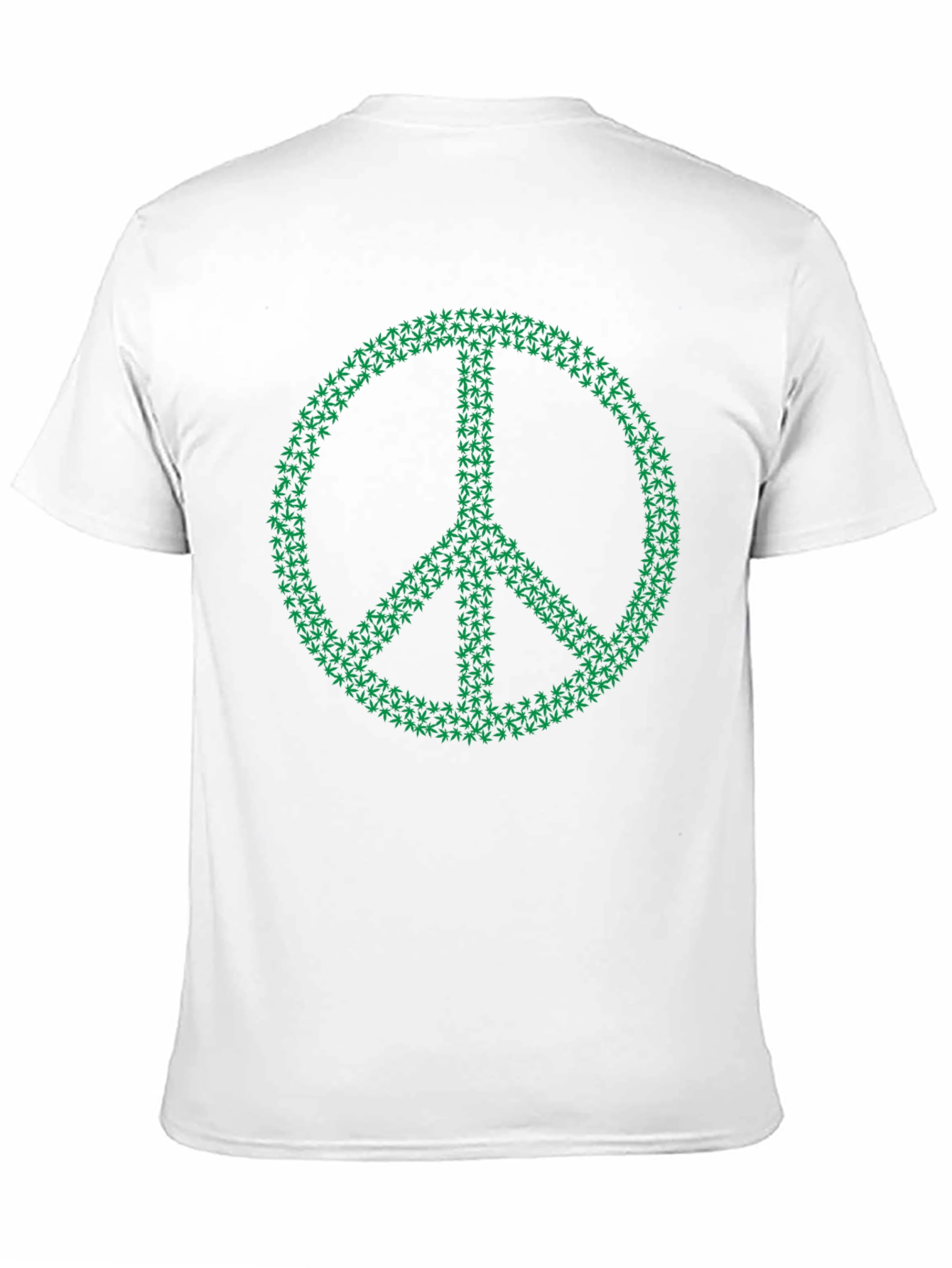 Peace Sign Marijuana Leaf Graphic Tee