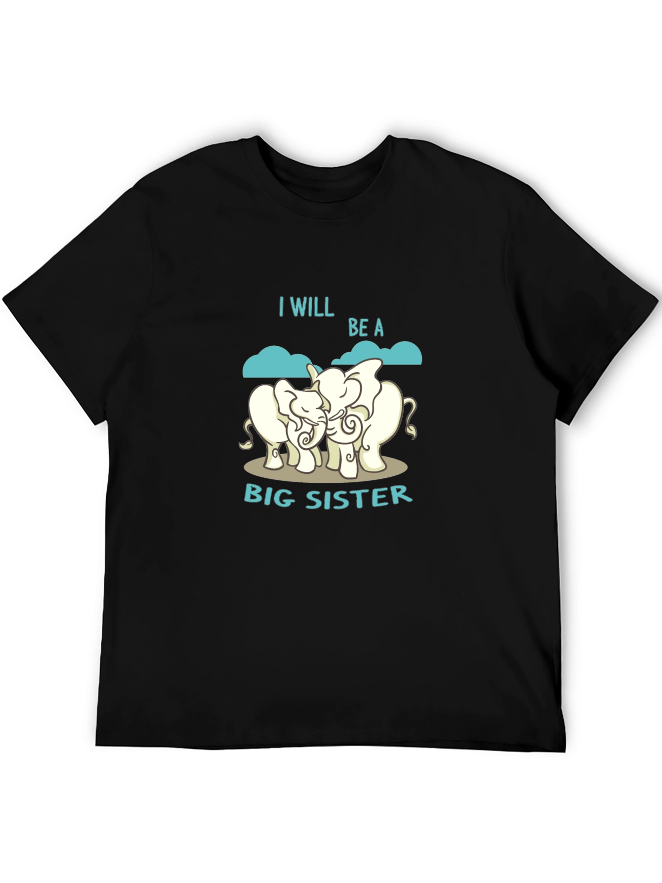 Big Sister Elephant Graphic T-Shirt