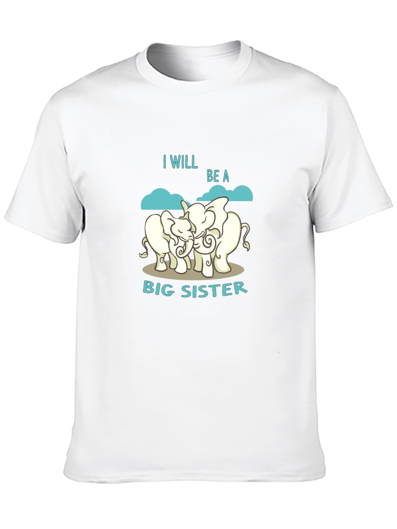 Big Sister Elephant Graphic T-Shirt