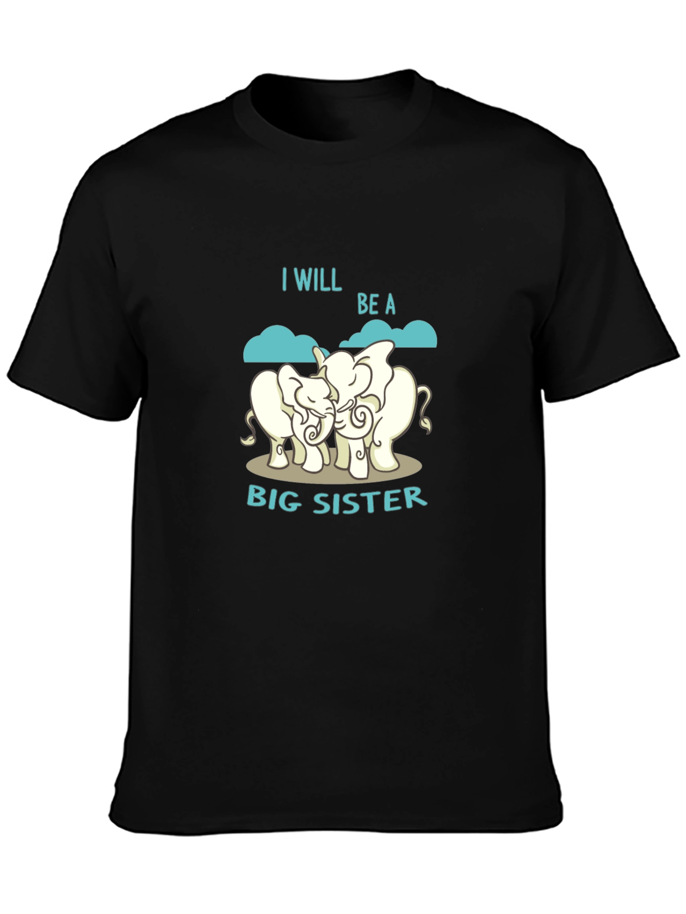 Big Sister Elephant Graphic T-Shirt