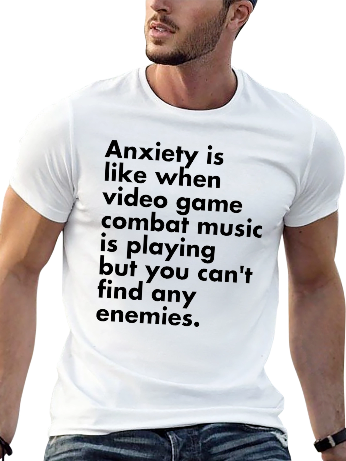 Anxiety Video Game Combat Music T-Shirt