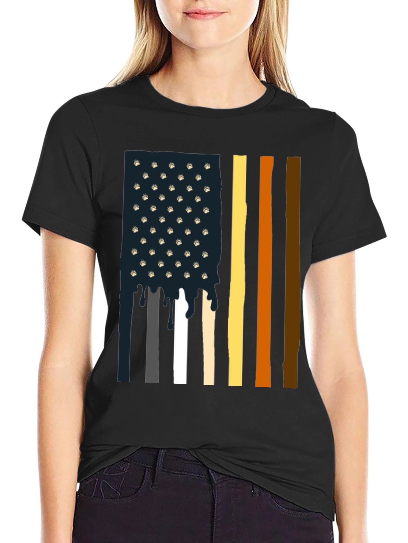 Bear Pride American Flag T-Shirt