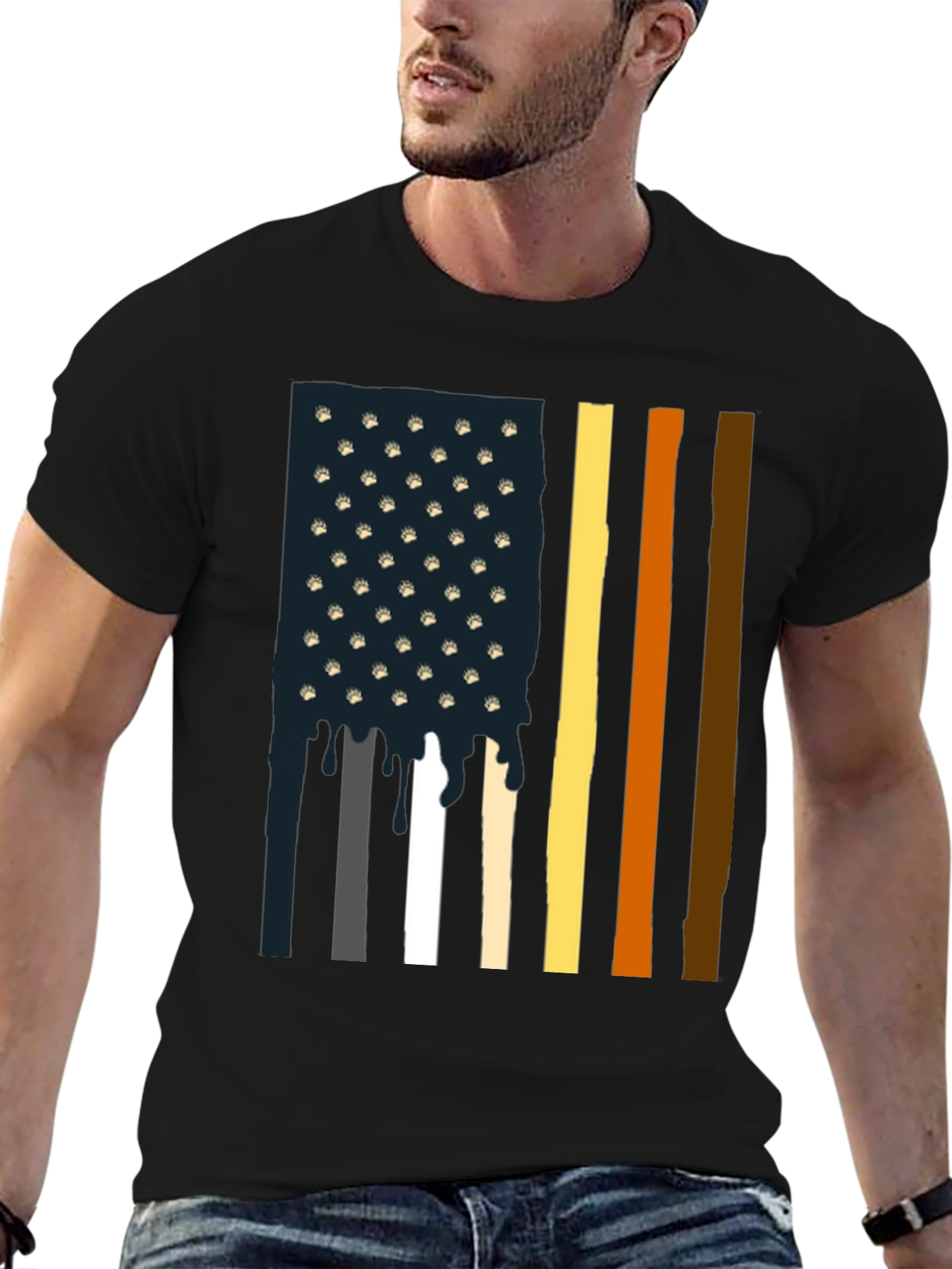 Bear Pride American Flag T-Shirt