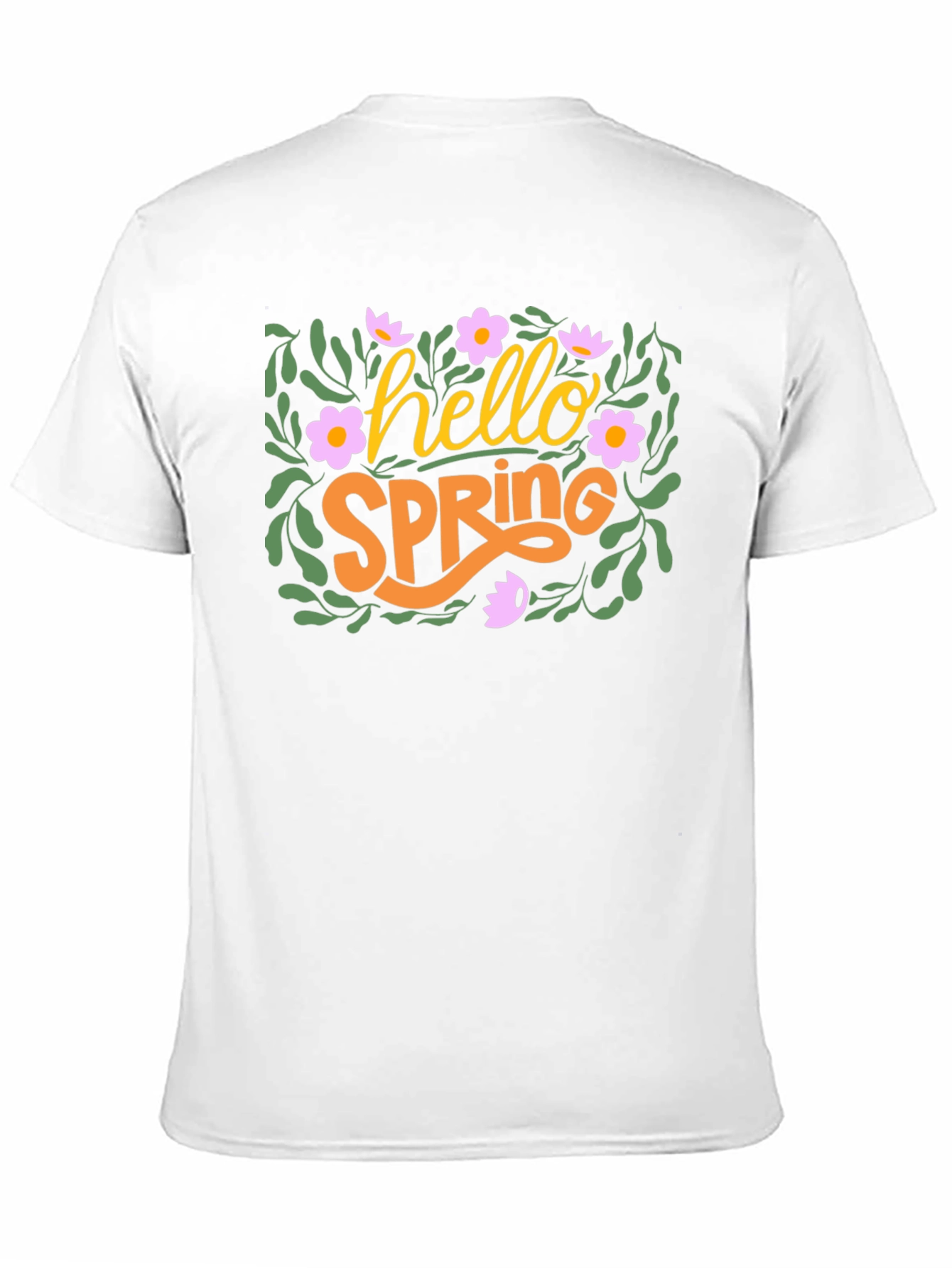 Hello Spring Floral Graphic T-Shirt