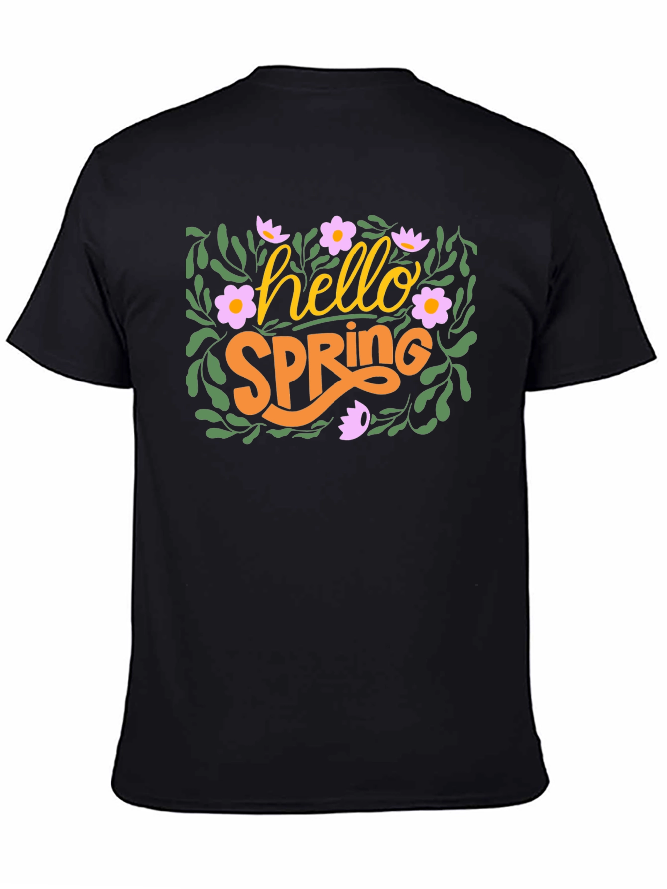 Hello Spring Floral Graphic T-Shirt