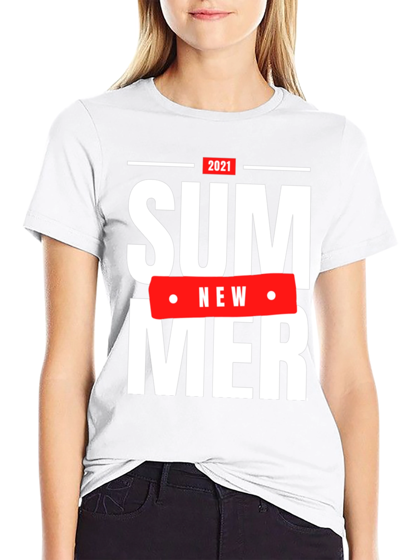 Summer 2021 Graphic T-Shirt - Casual Black Tee