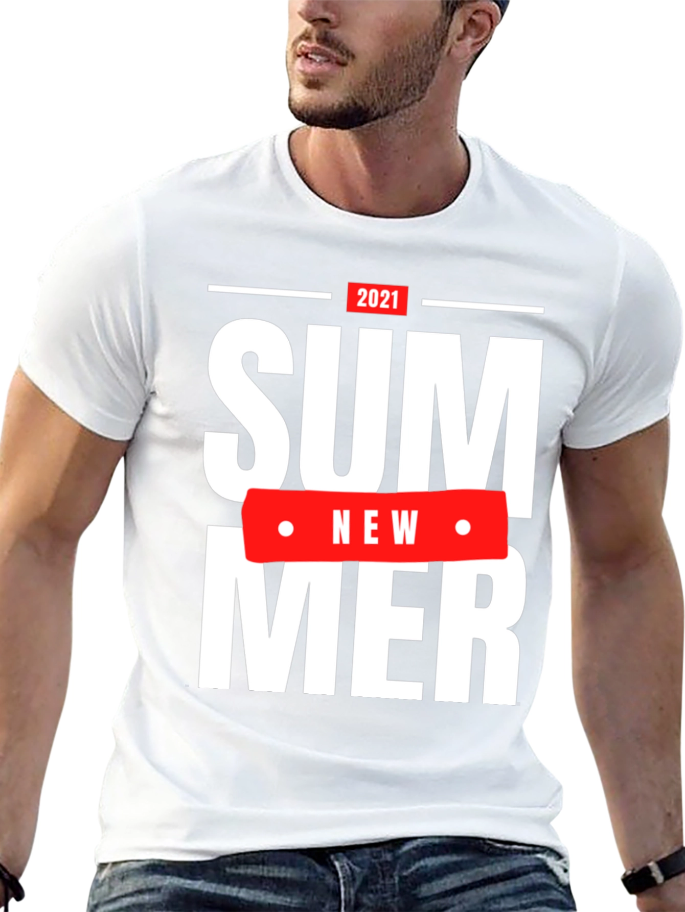 Summer 2021 Graphic T-Shirt - Casual Black Tee