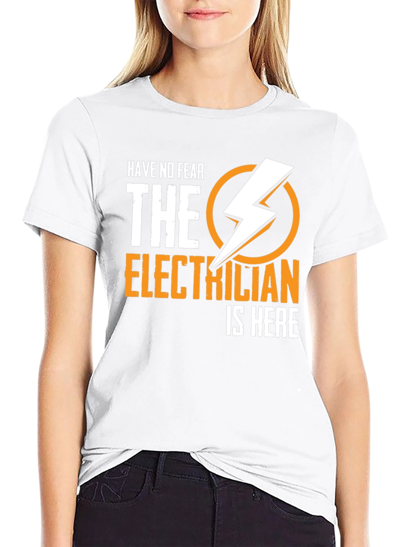Electrician Humor T-Shirt - Have No Fear Design
