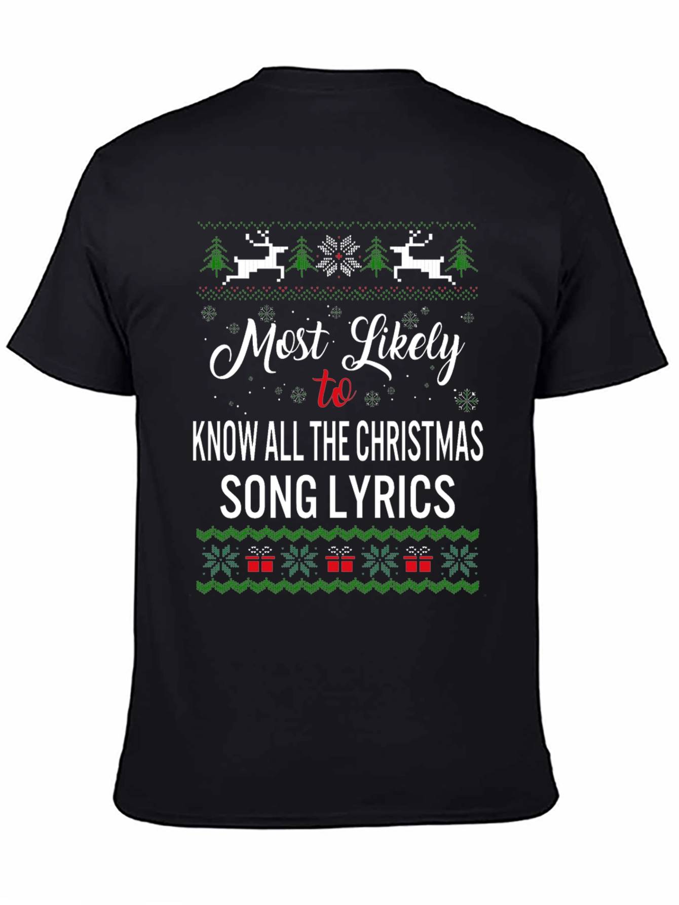 Funny Christmas Song Lyrics T-Shirt
