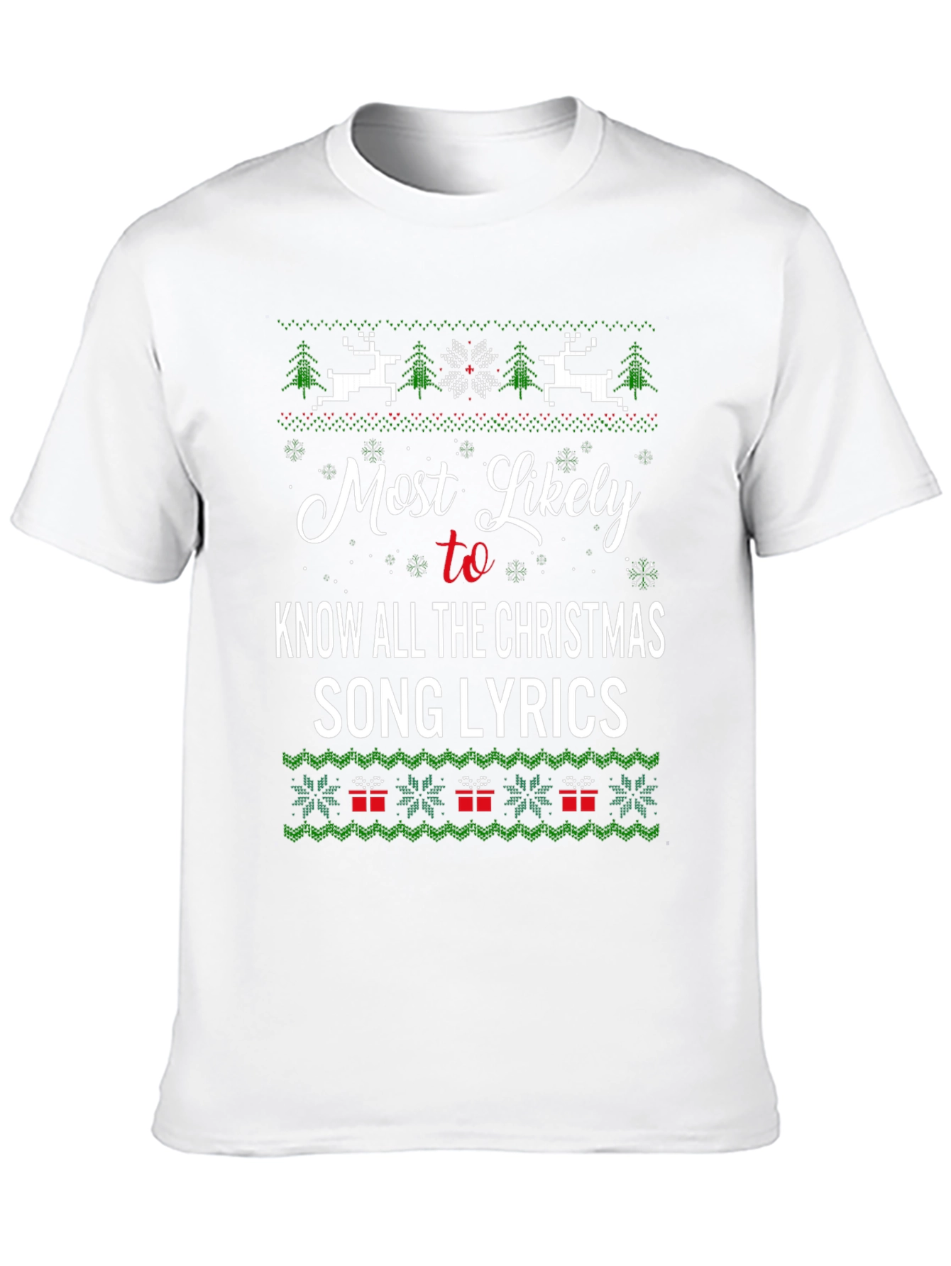 Funny Christmas Song Lyrics T-Shirt