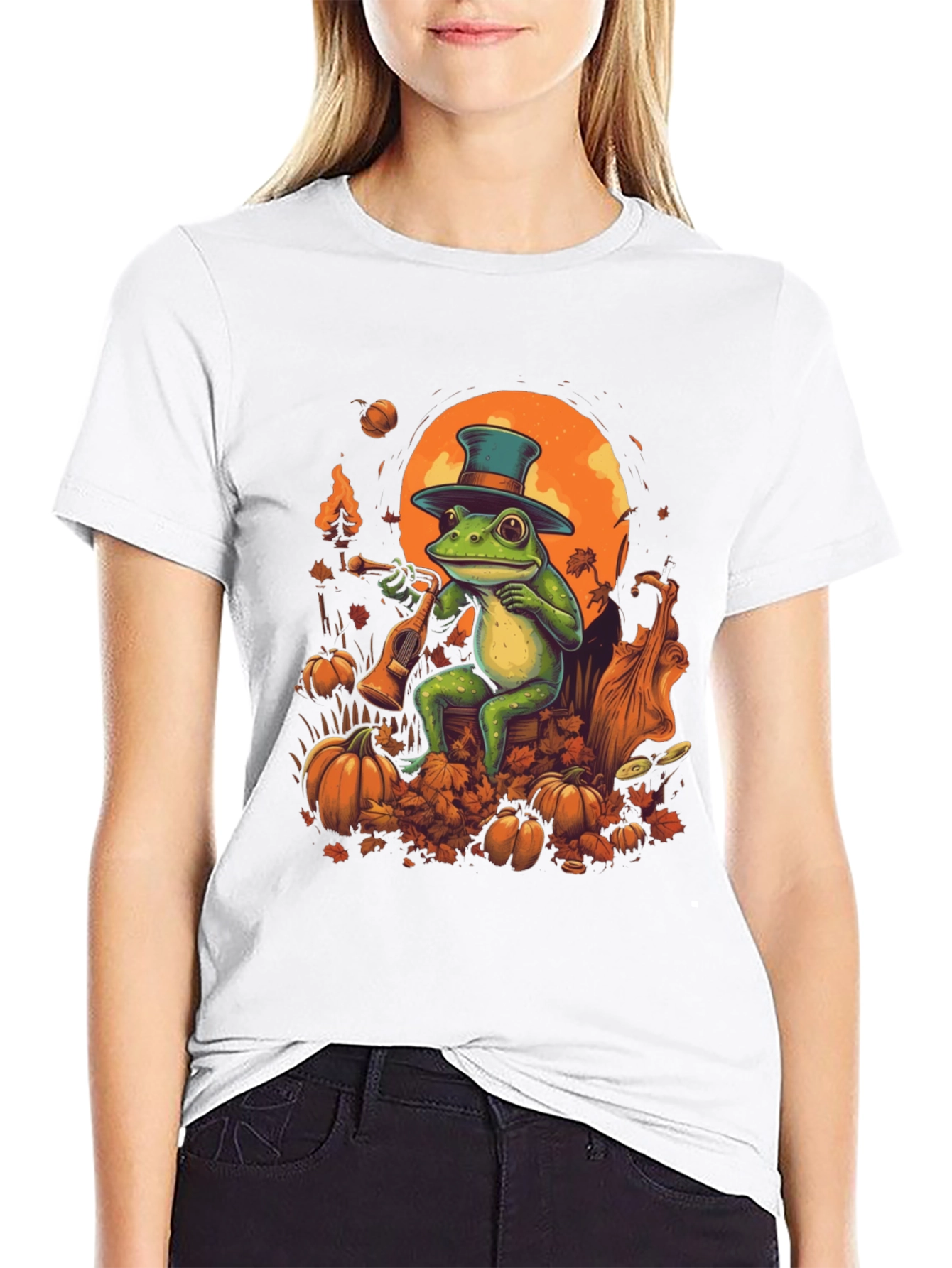 Frog Musician Halloween T-Shirt
